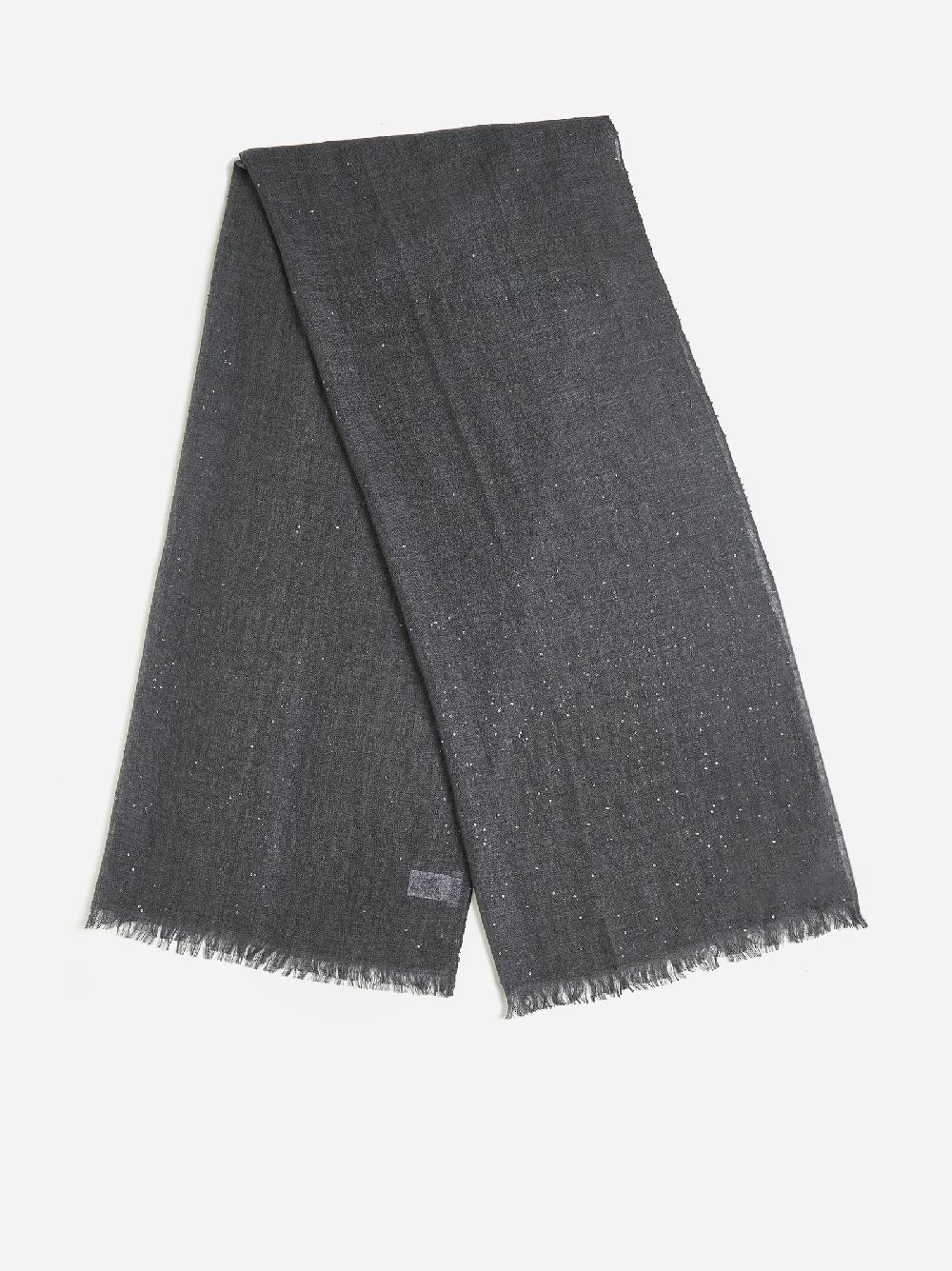 BRUNELLO CUCINELLI Sciarpa in cashmere e seta con paillettes 2025