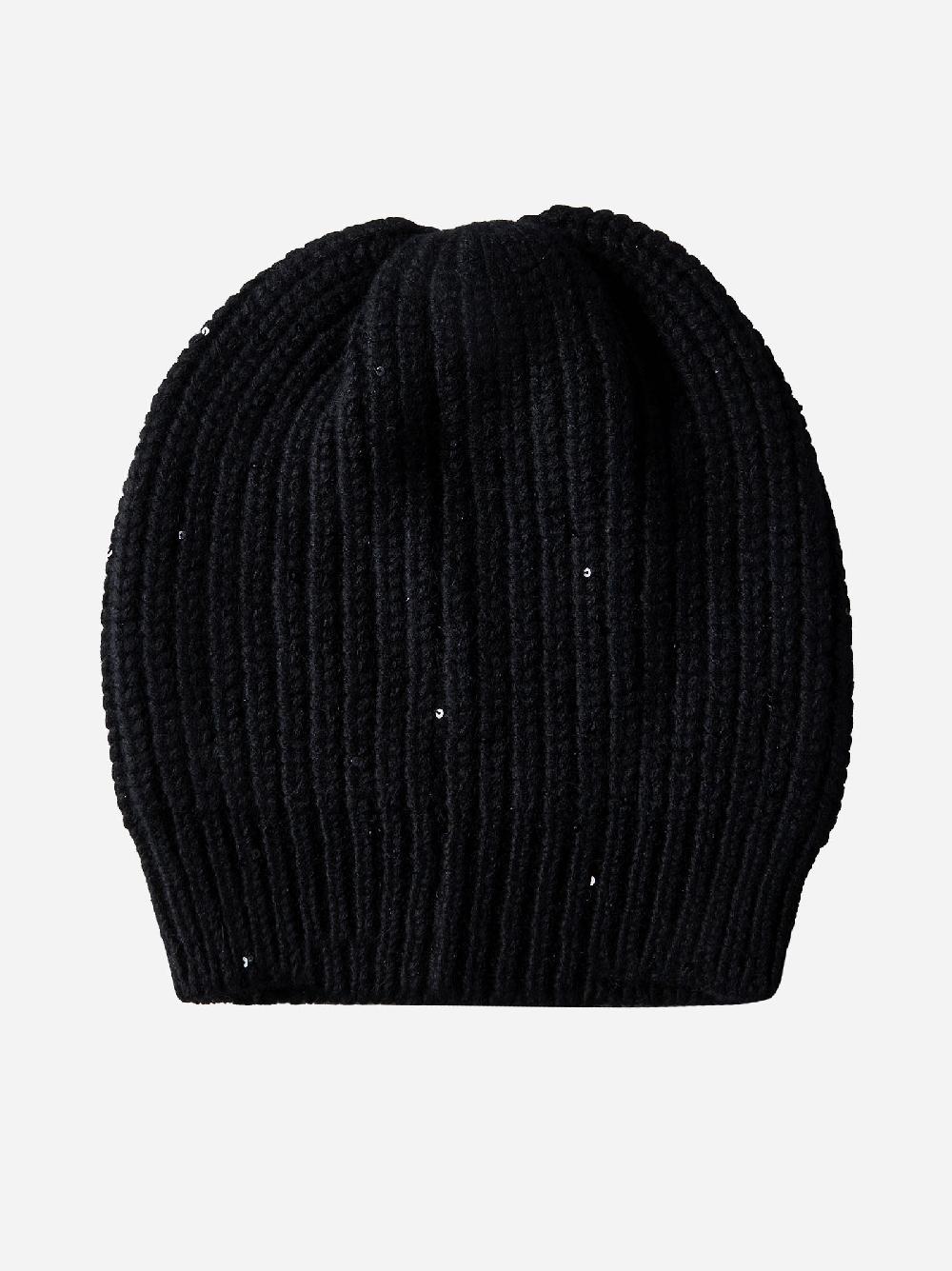 BRUNELLO CUCINELLI Berretto misto cashmere con paillettes