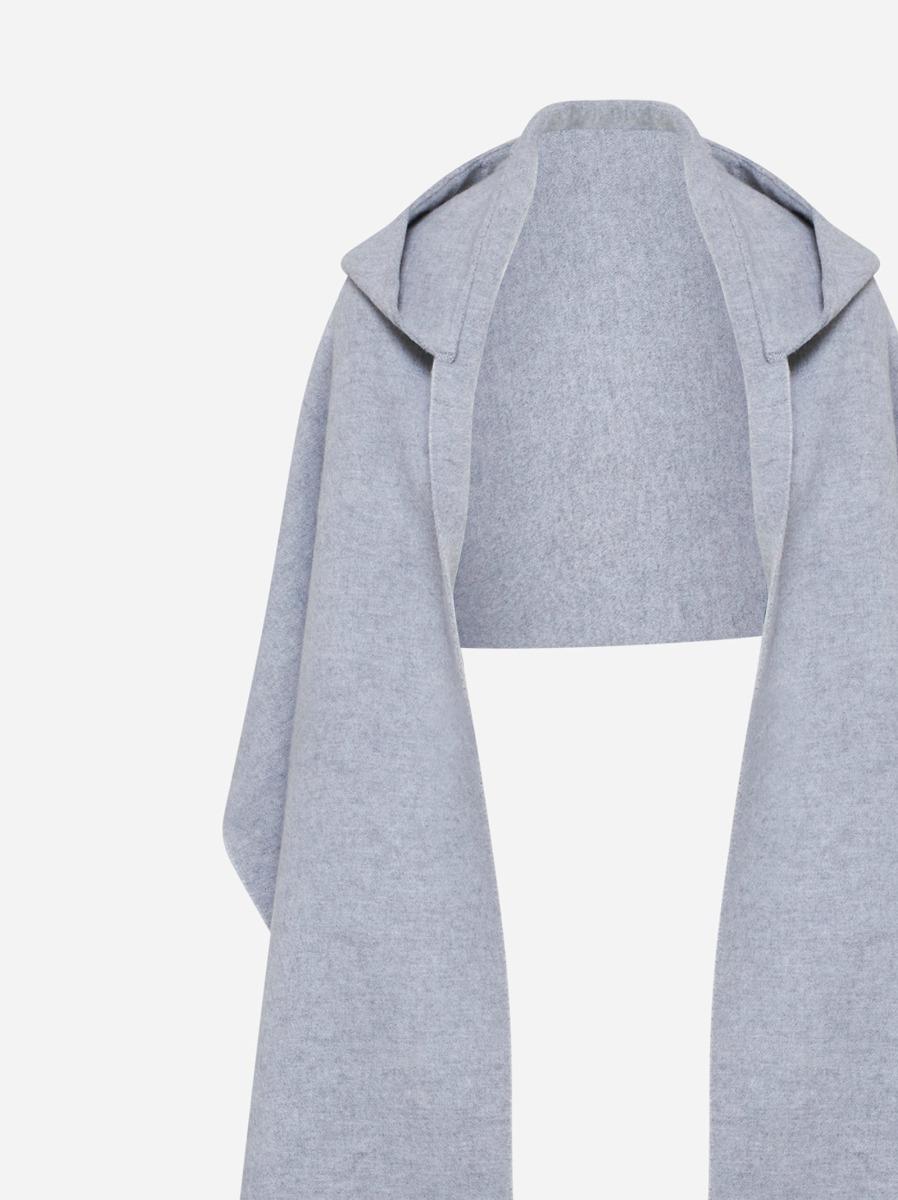 BRUNELLO CUCINELLI Sciarpa con cappuccio in lana e cashmere Spedizione Gratuita
