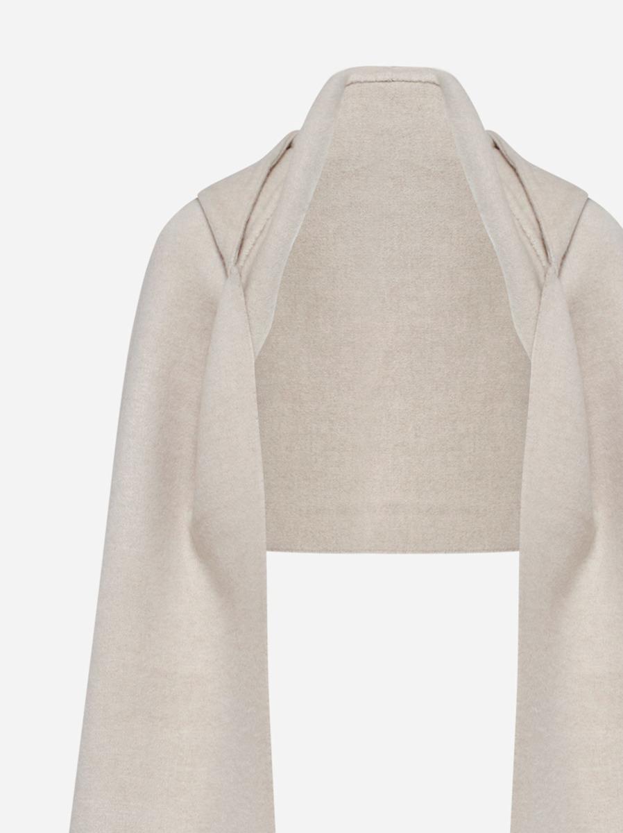 BRUNELLO CUCINELLI Sciarpa con cappuccio in lana e cashmere Pezzi Unici