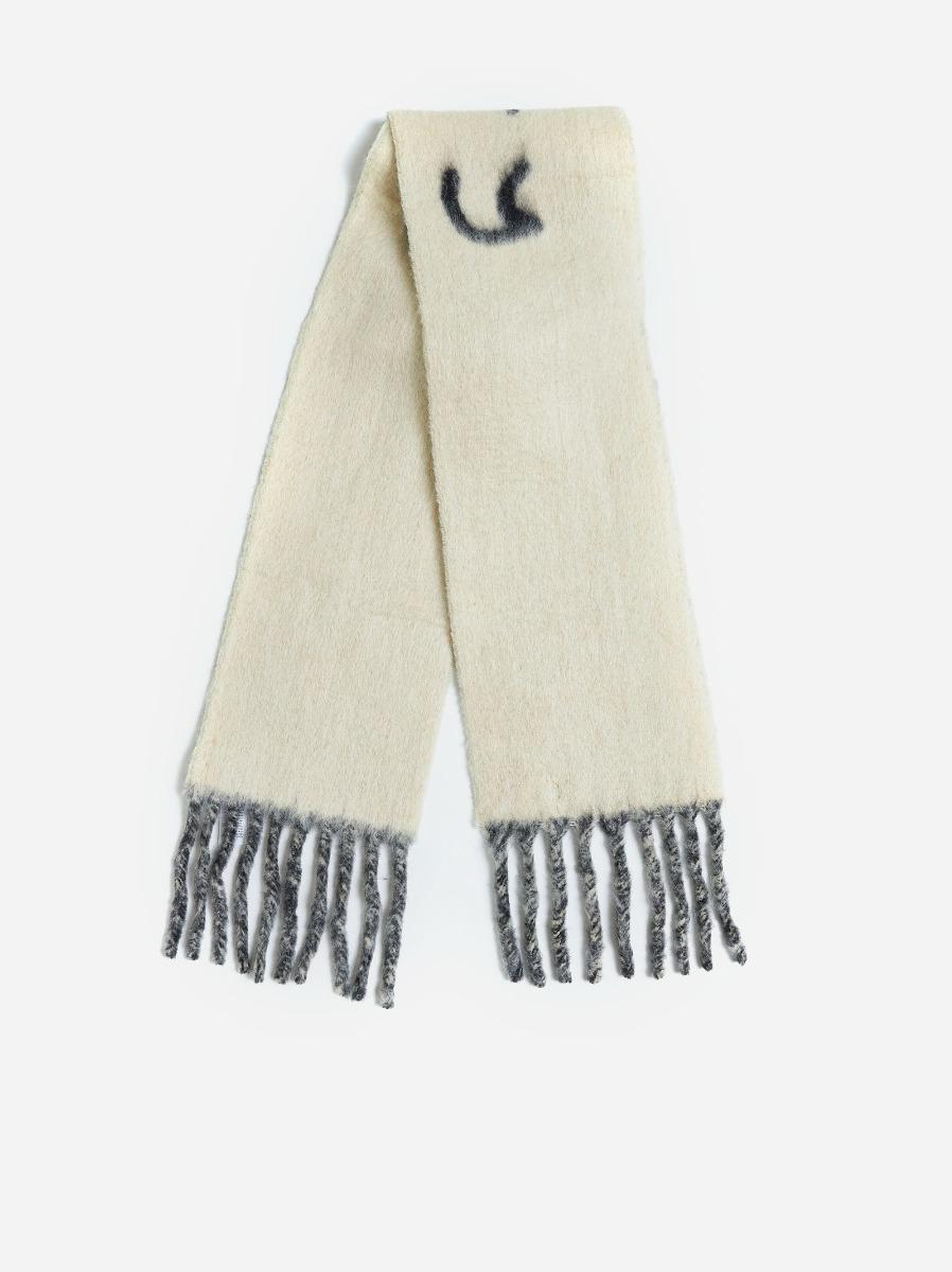 BURBERRY Sciarpa reversibile beige con logo Negozi Online