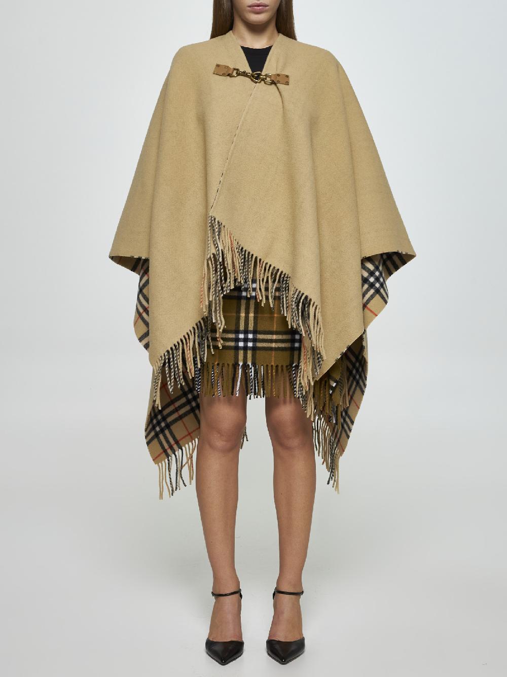 BURBERRY Cappa double-face in lana Fino Al -60%