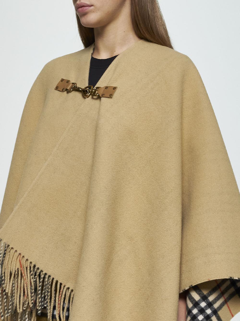 BURBERRY Cappa double-face in lana Fino Al -60%