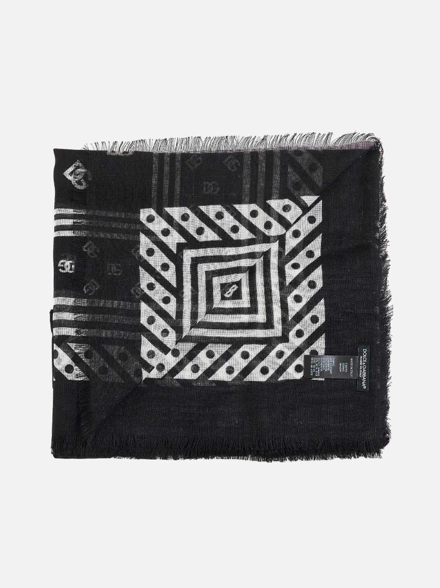 DOLCE & GABBANA Sciarpa in cashmere e seta DG Presa