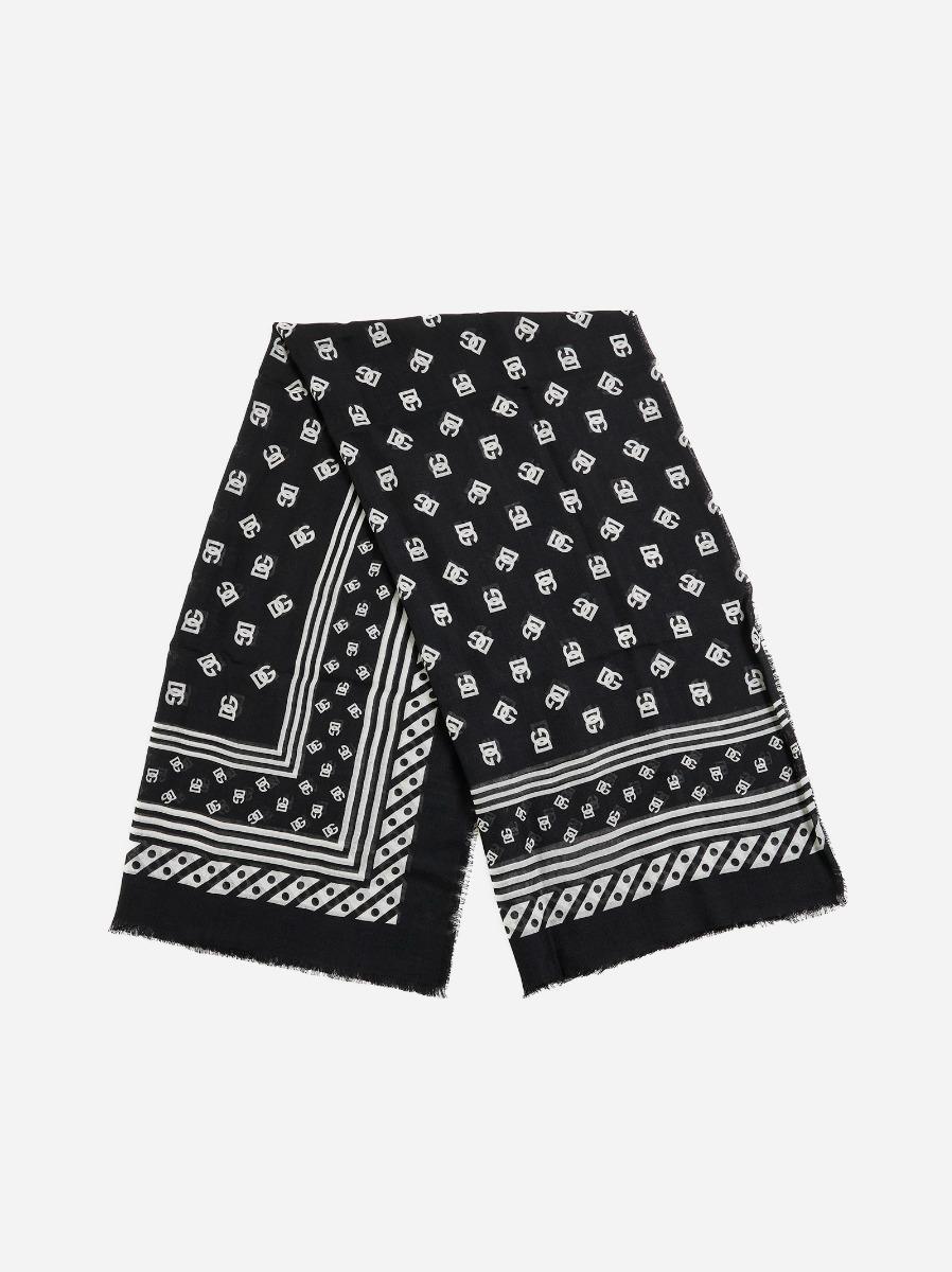 DOLCE & GABBANA Sciarpa in cashmere e seta DG Presa