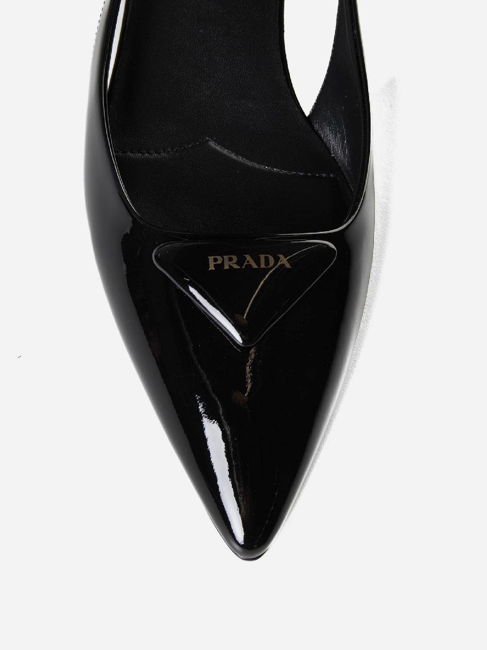PRADA Slingback in vernice Offerte
