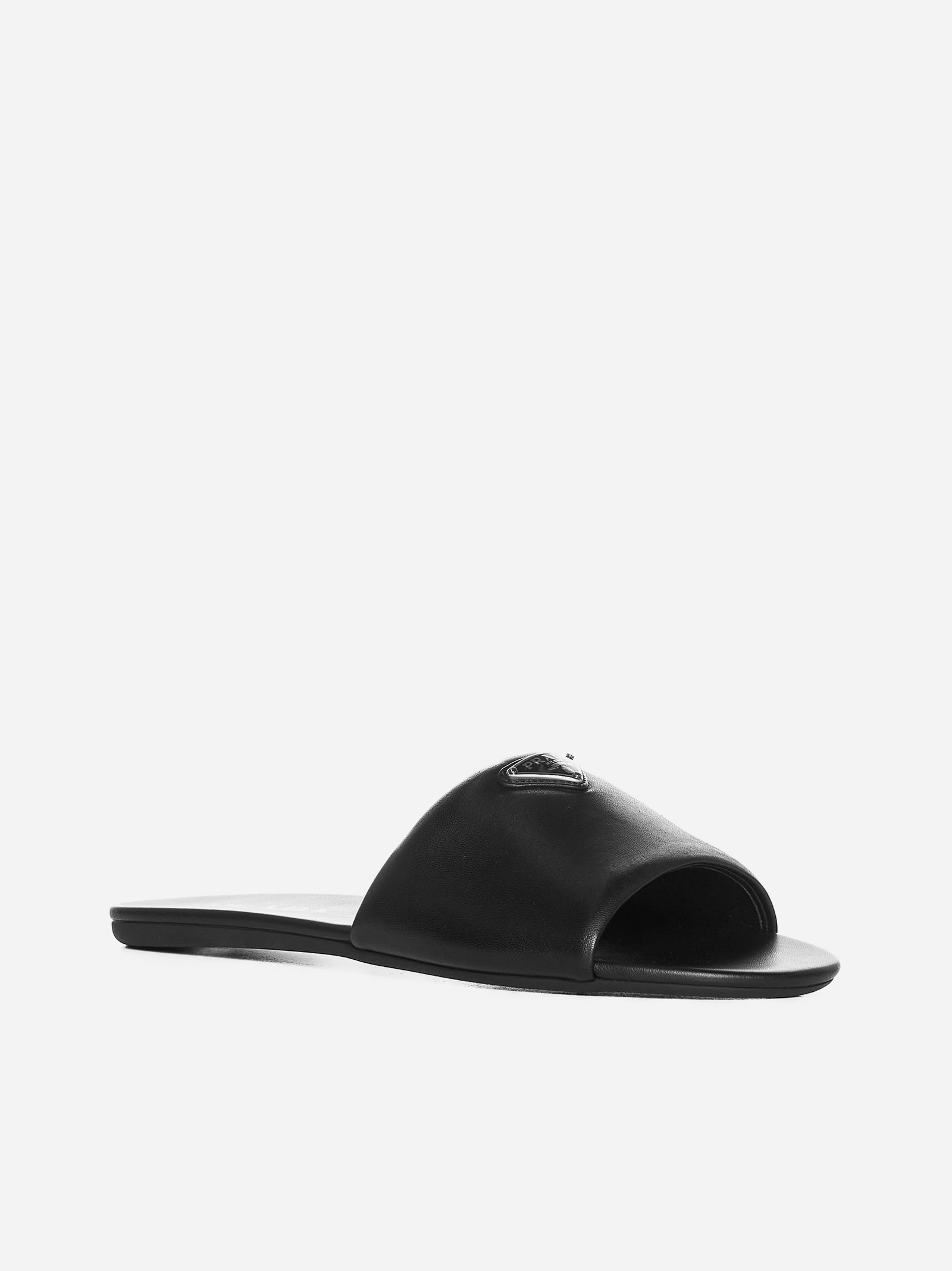 PRADA Sandali flat in nappa Vendita Calda