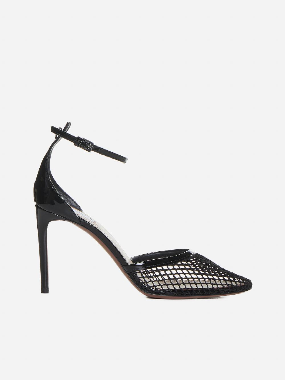 ALAÏA Decollete’ in mesh e vernice