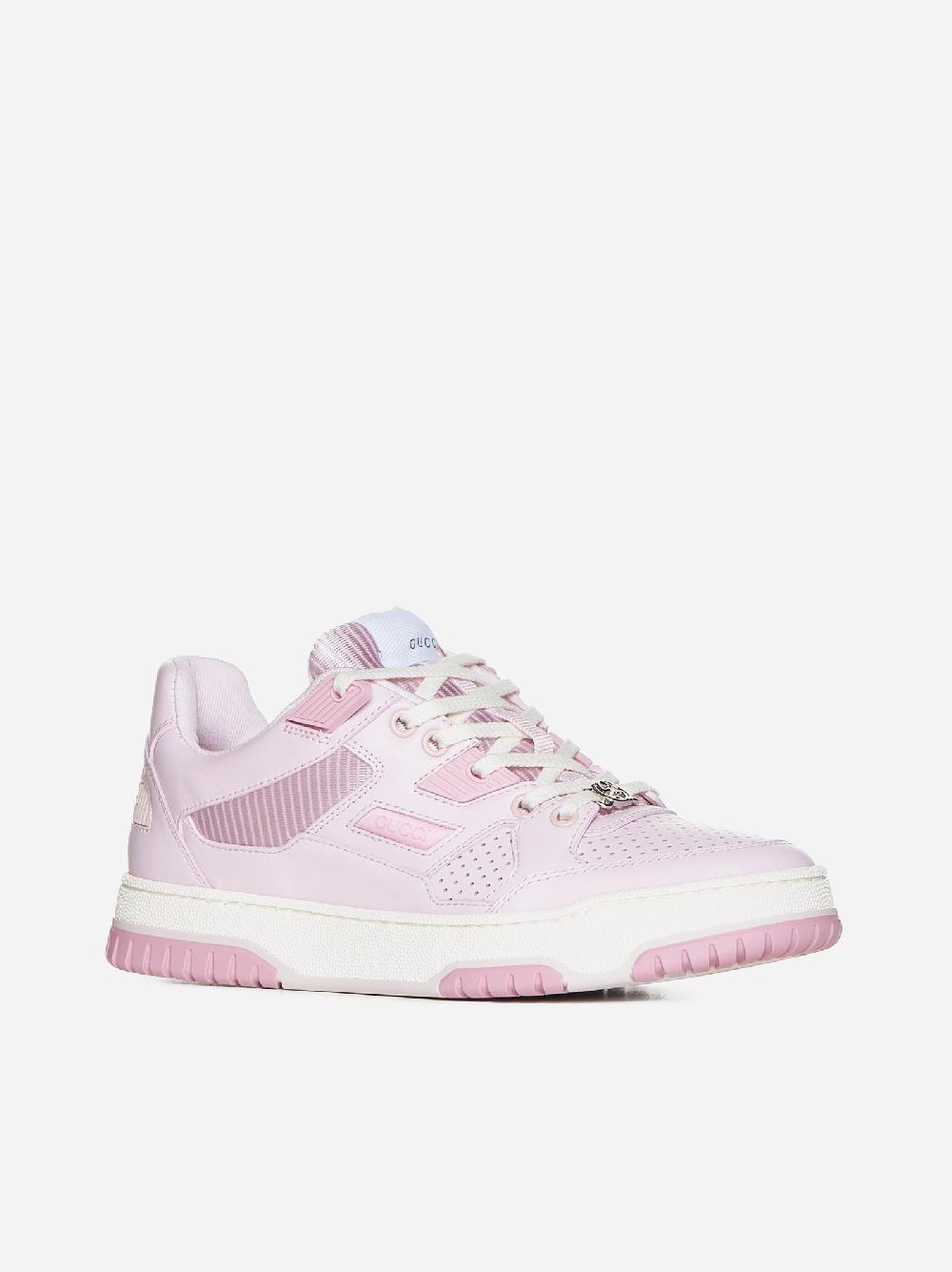Sneakers in pelle e tessuto In Saldo