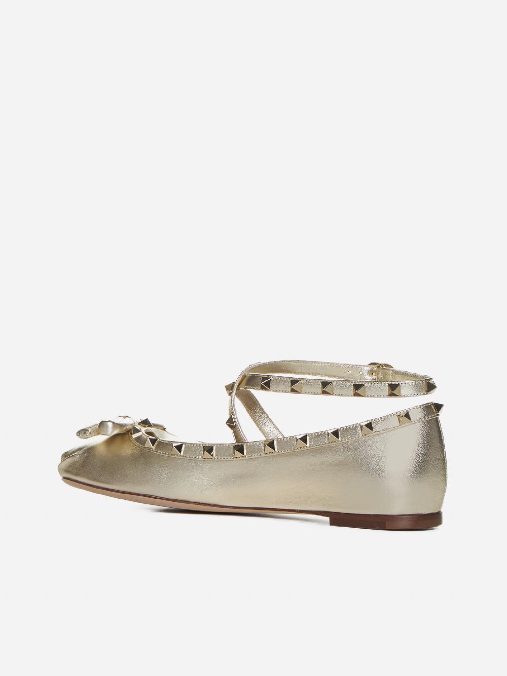VALENTINO GARAVANI Ballerine Rockstud in pelle 2025
