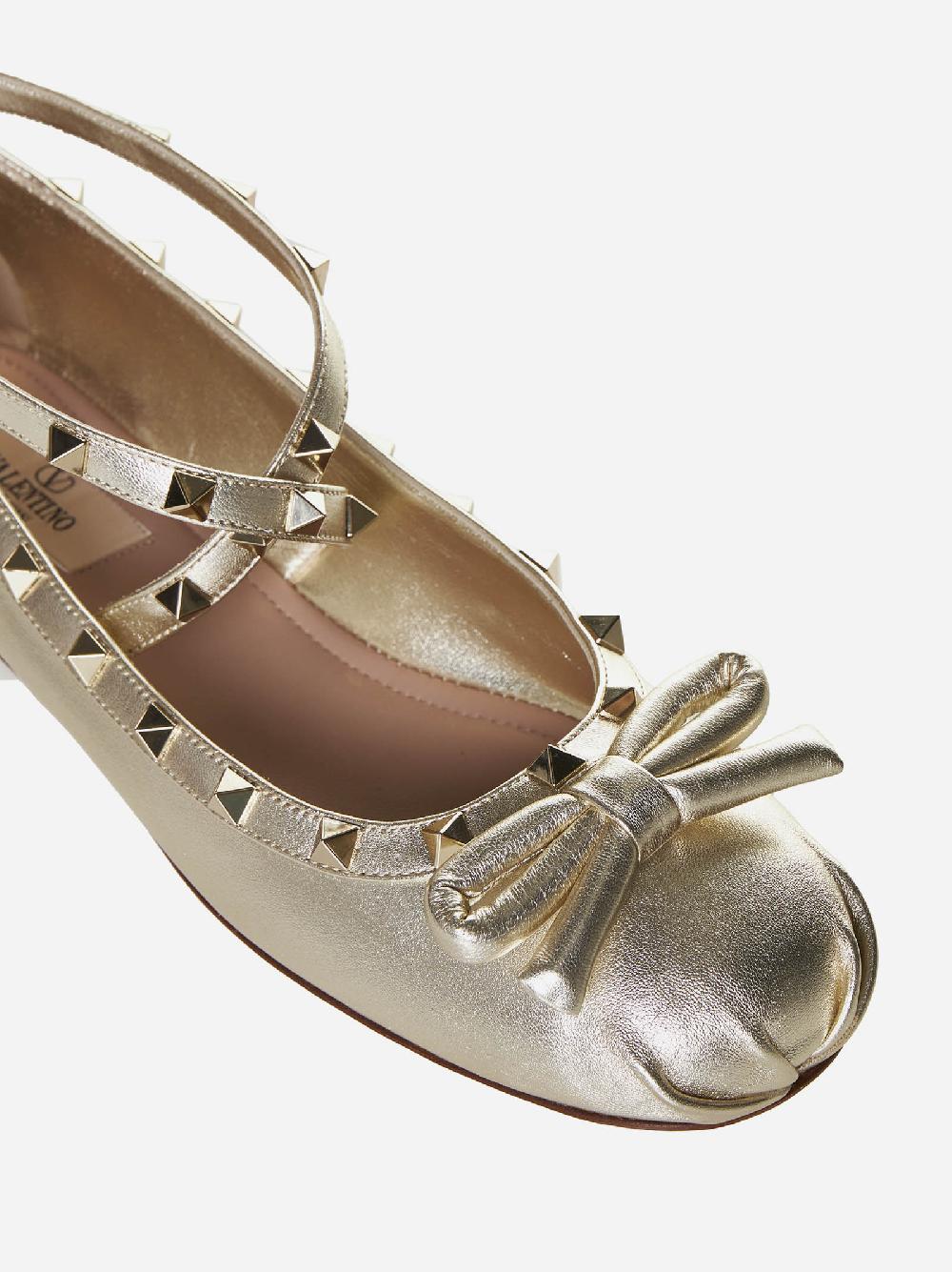 VALENTINO GARAVANI Ballerine Rockstud in pelle 2025