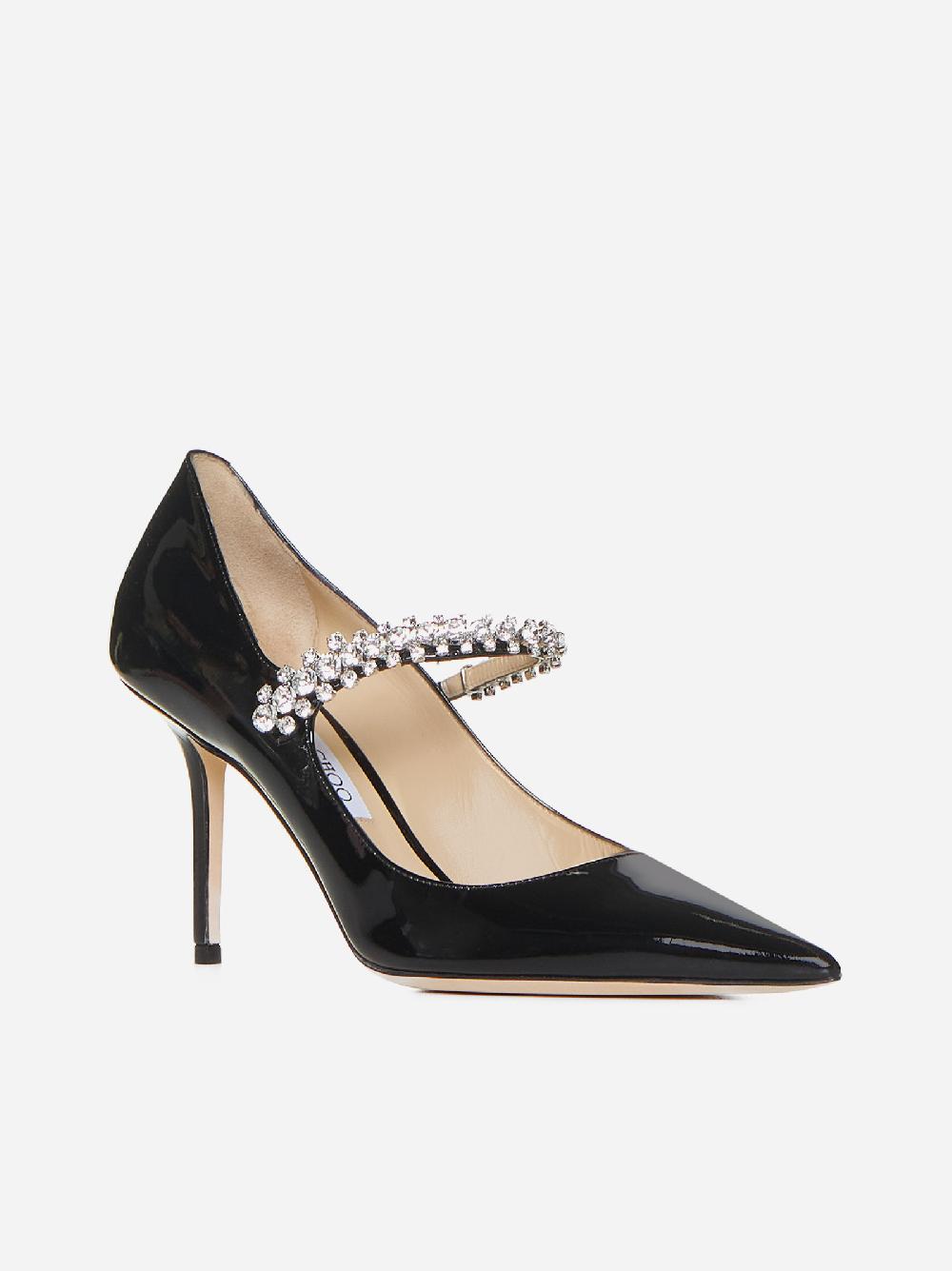 JIMMY CHOO Decollete’ Bing in vernice con cristalli In Linea