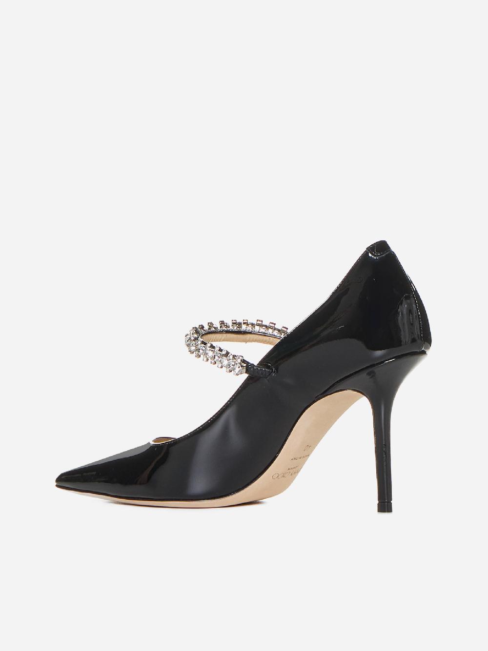 JIMMY CHOO Decollete’ Bing in vernice con cristalli In Linea