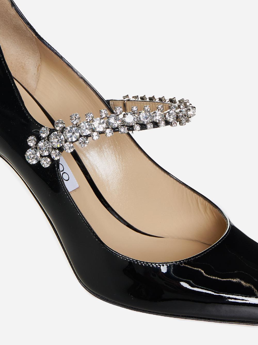 JIMMY CHOO Decollete’ Bing in vernice con cristalli In Linea