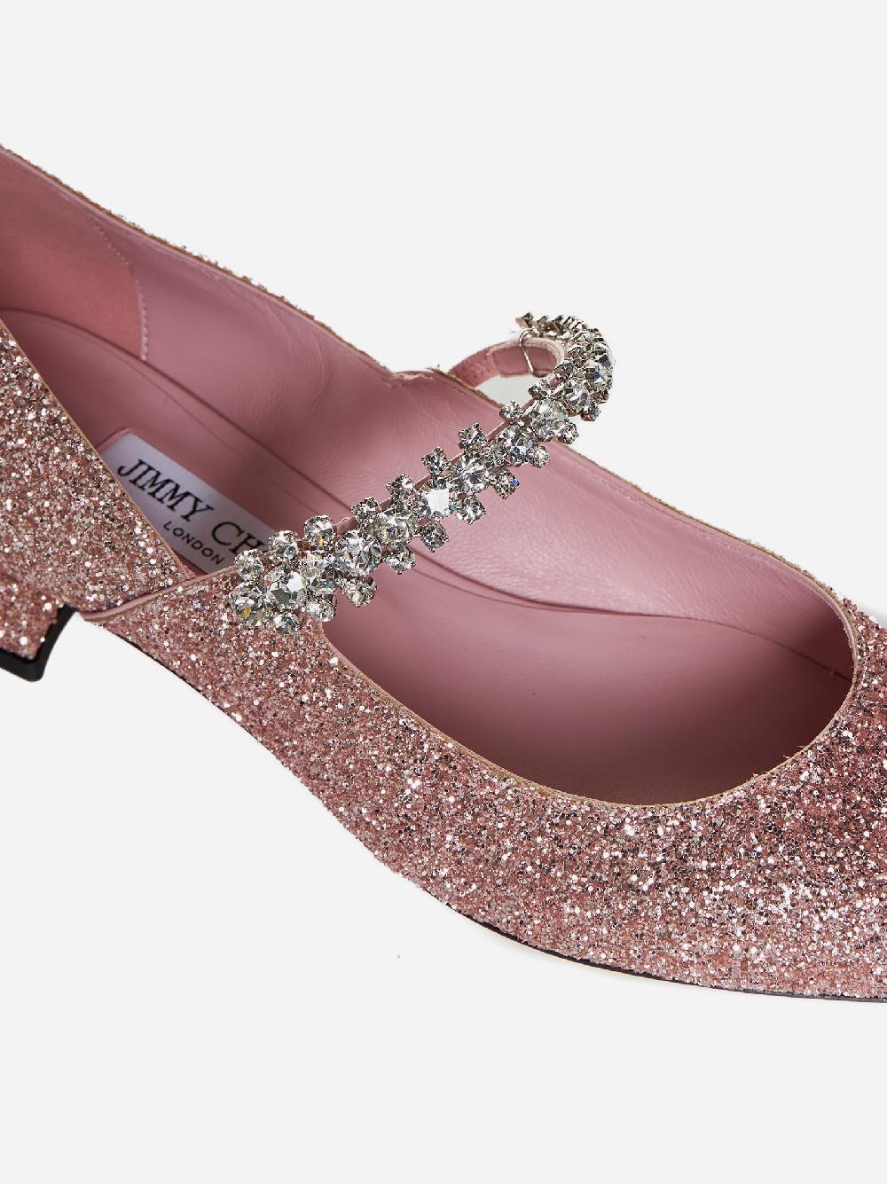 JIMMY CHOO Pumps Bing glitter con cristalli Nuovo