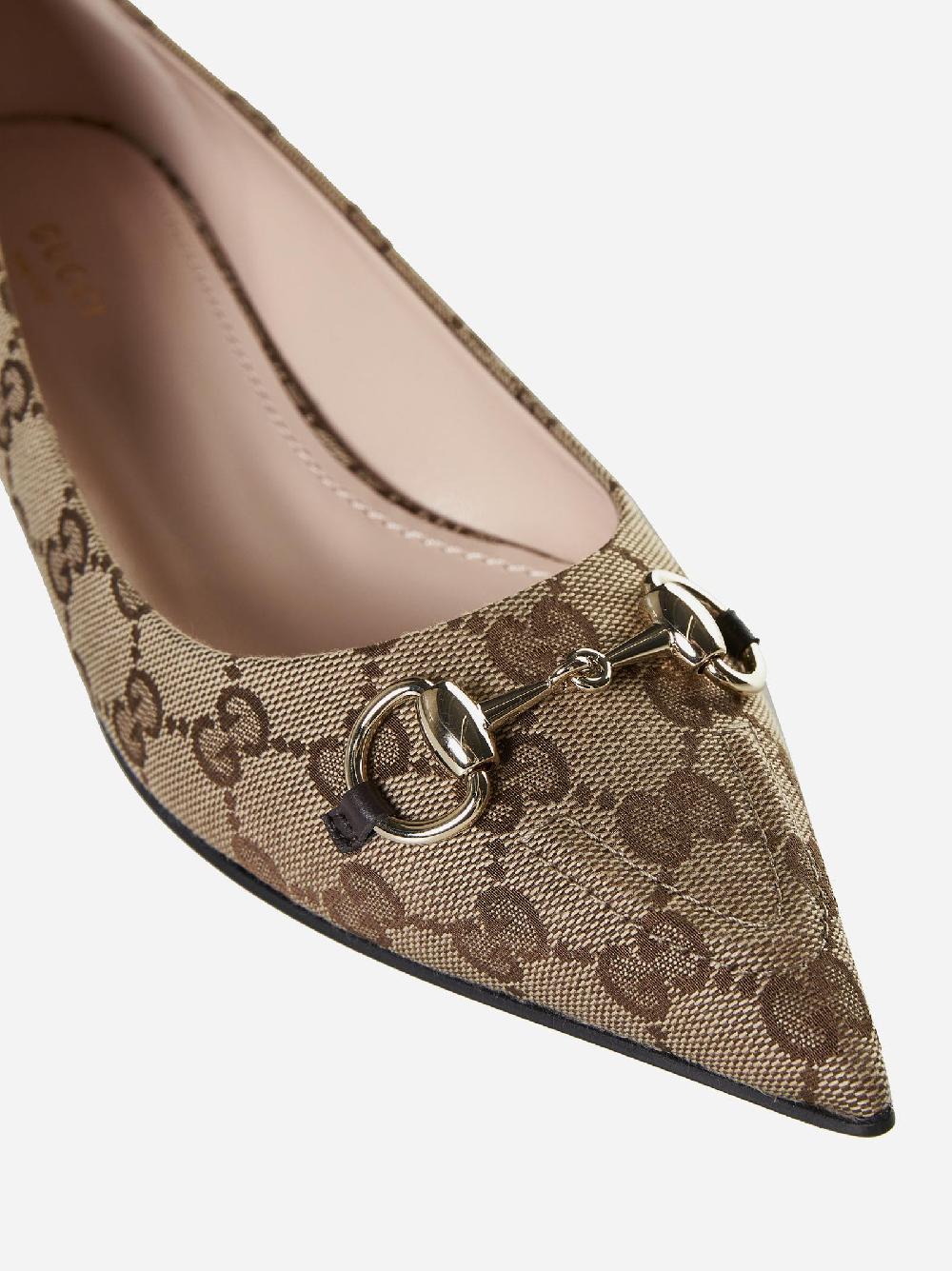 GUCCI Ballerine in tessuto GG Soddisfazione Garantita
