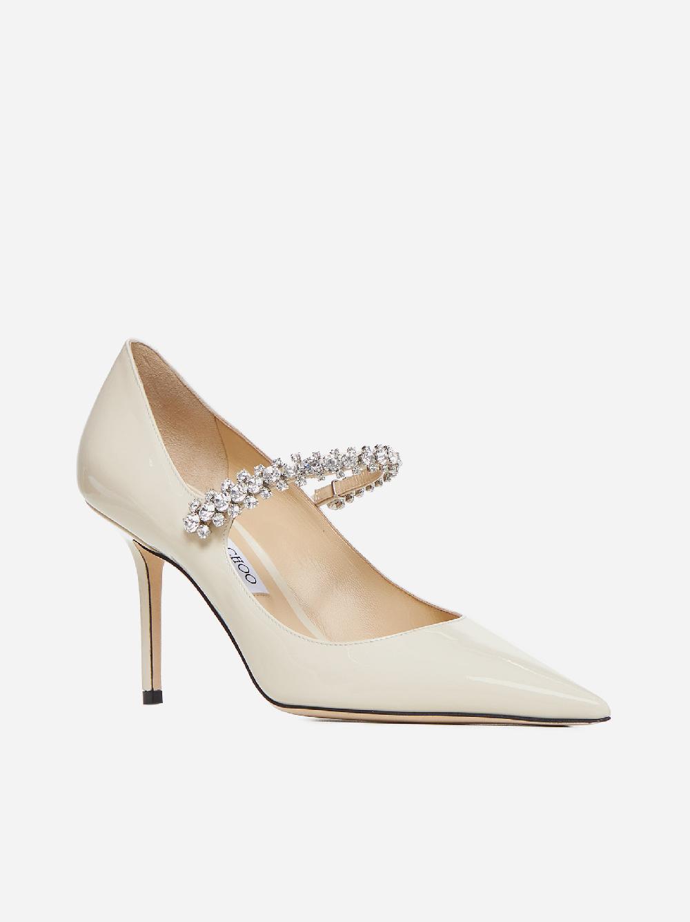 JIMMY CHOO Decollete’ Bing in vernice con cristalli Fino Al -60%
