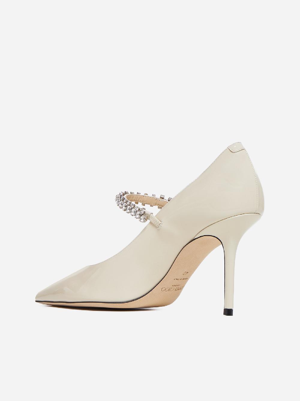 JIMMY CHOO Decollete’ Bing in vernice con cristalli Fino Al -60%