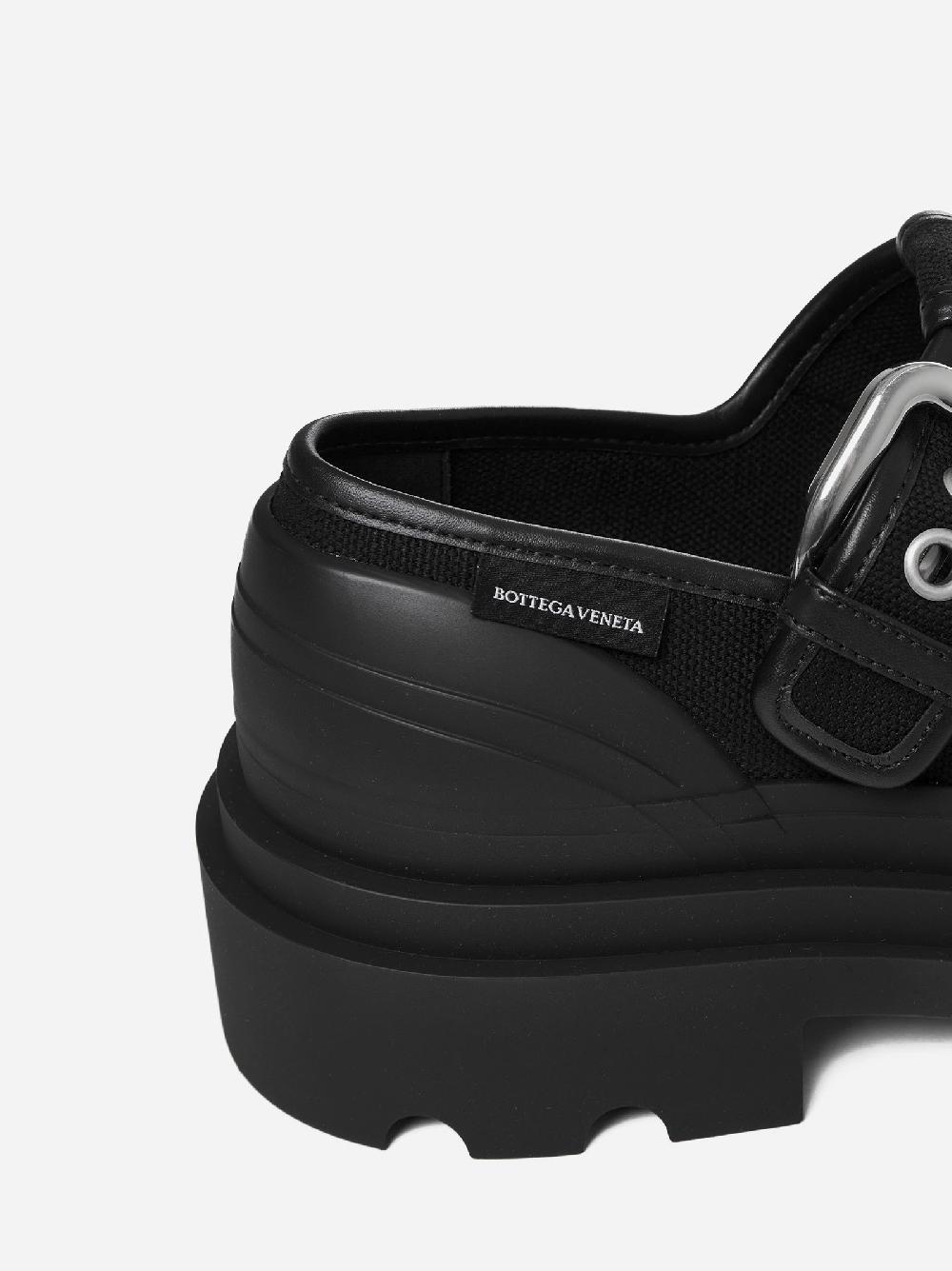 BOTTEGA VENETA Mary Jane in tela e pelle Prezzo Ridotto