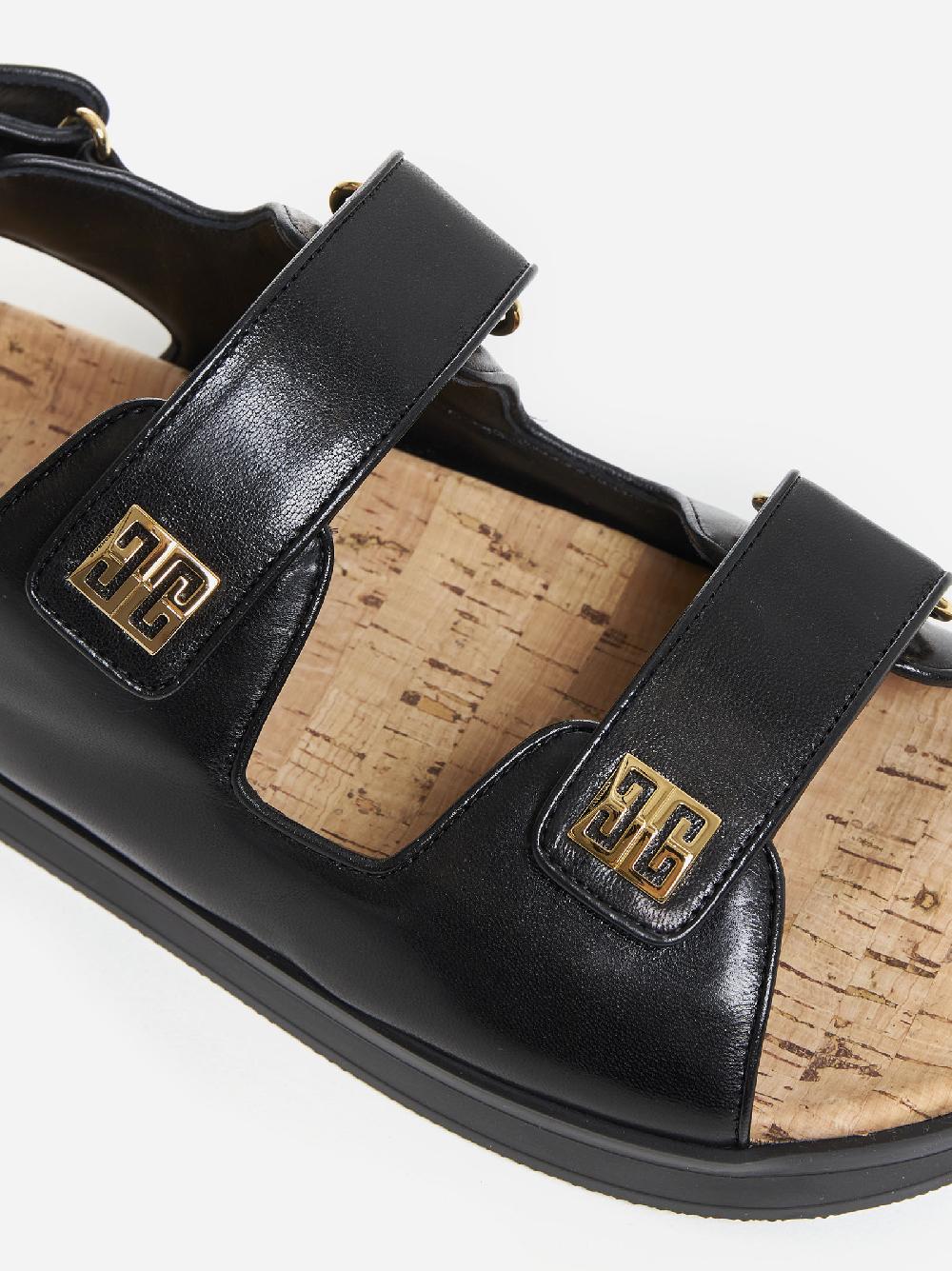 GIVENCHY Sandali flat in pelle 4G Online