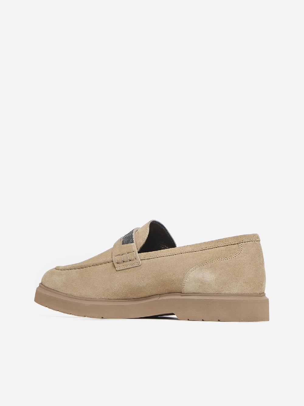 BRUNELLO CUCINELLI Mocassini in pelle scamosciata Outlet