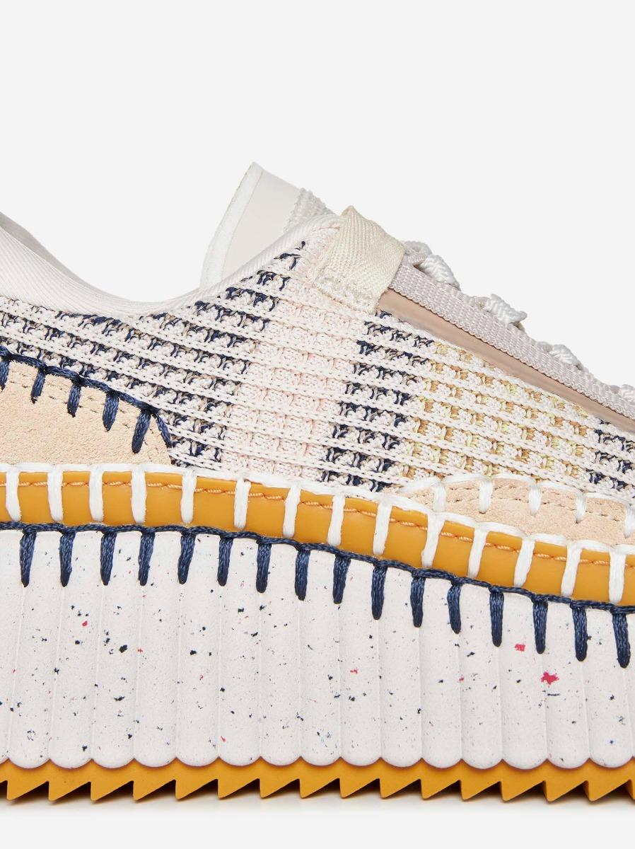 CHLOÉ Snaekers Nama in maglia mesh Moda