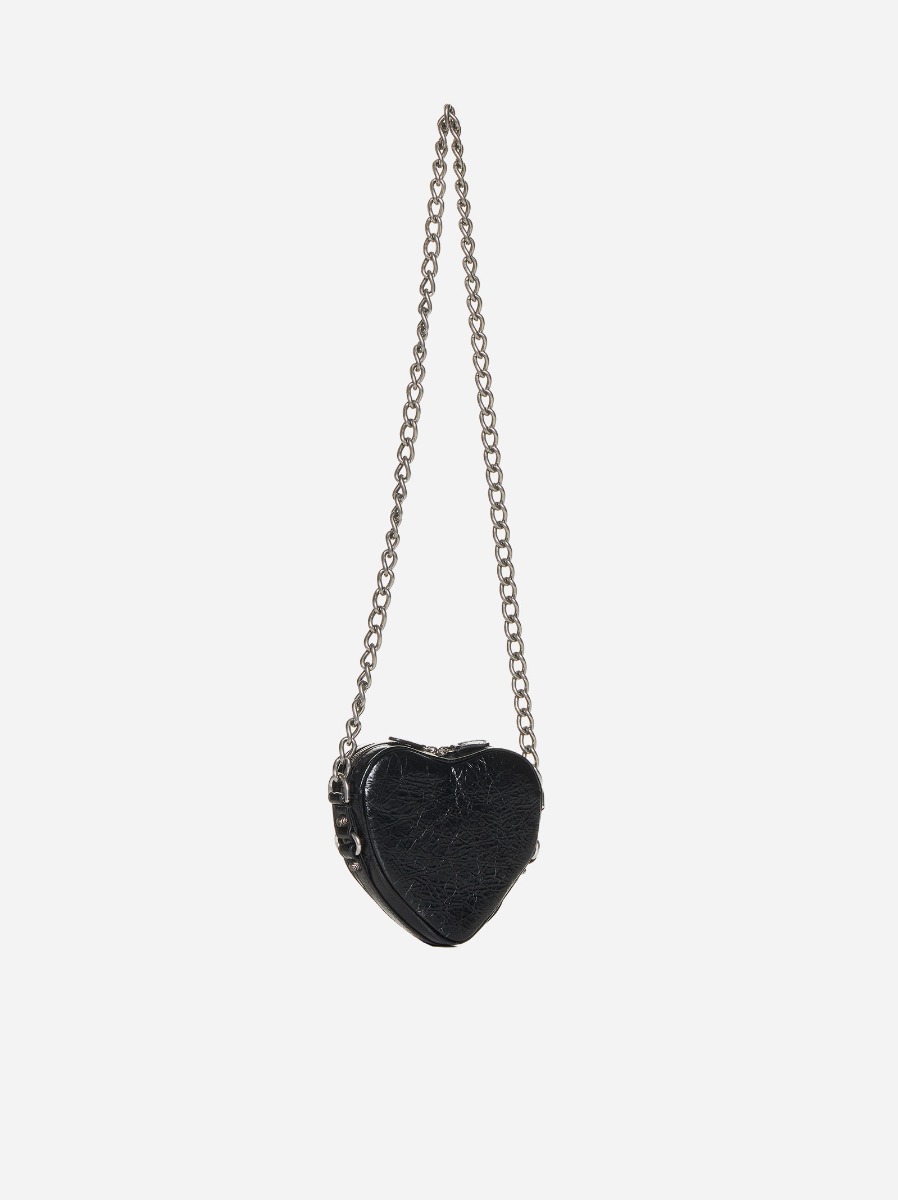 BALENCIAGA Borsa Cagole Heart Mini in pelle 2025