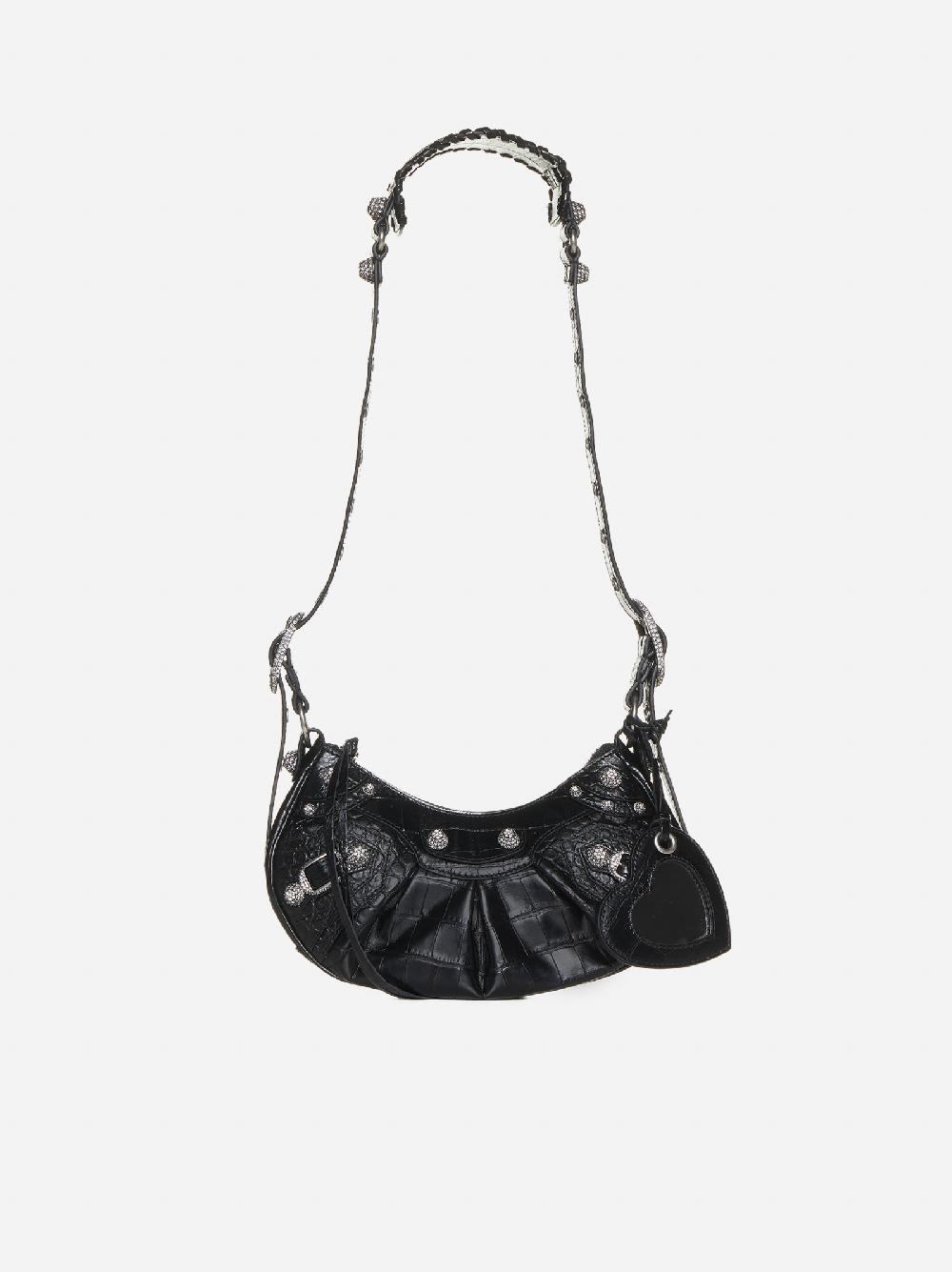 BALENCIAGA Borsa Le Cagole XS in pelle effetto coccodrillo