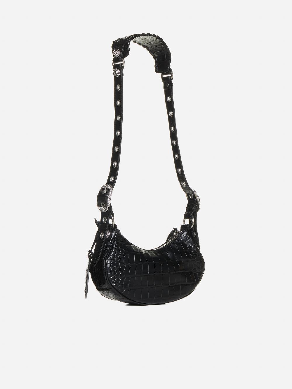 BALENCIAGA Borsa Le Cagole XS in pelle effetto coccodrillo Fino Al -60%