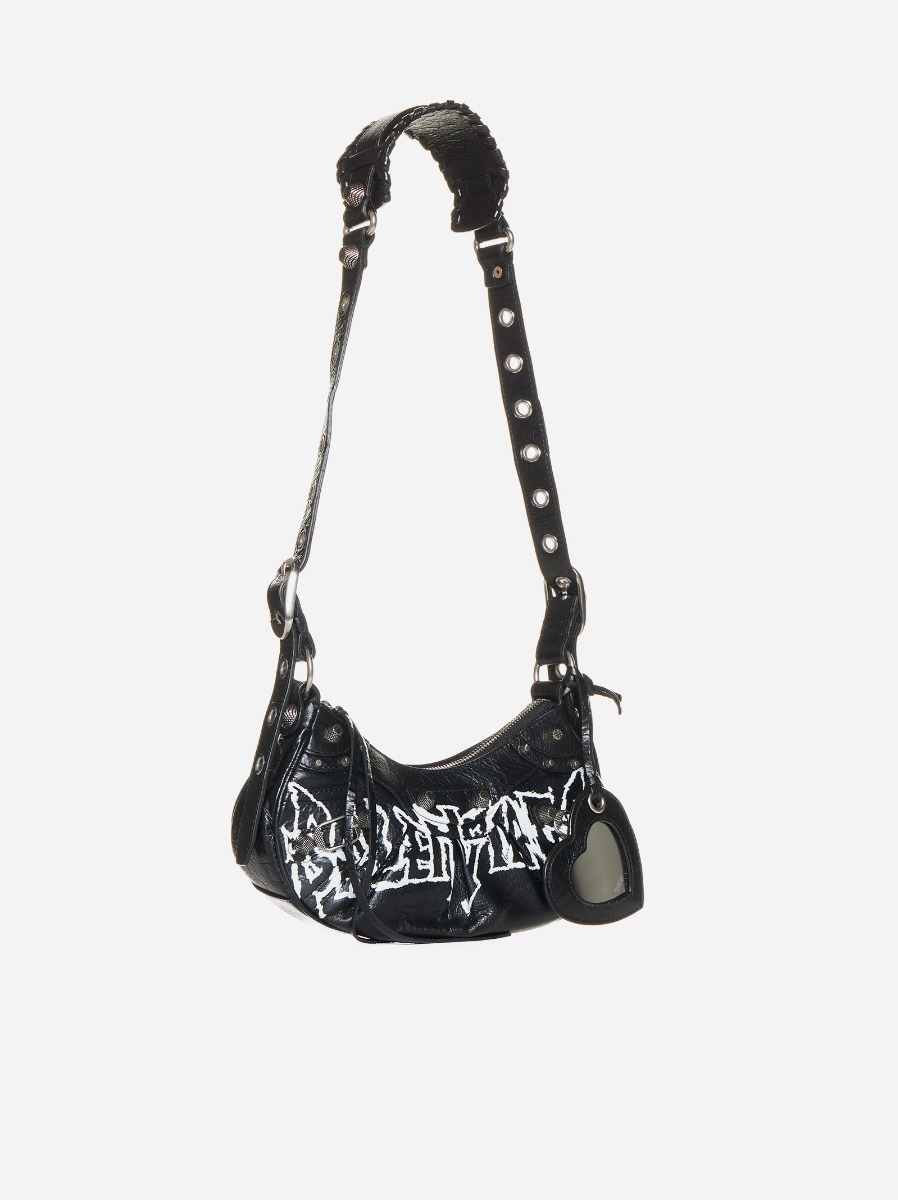 BALENCIAGA Borsa Le Cagole XS in pelle con logo Sottocosto