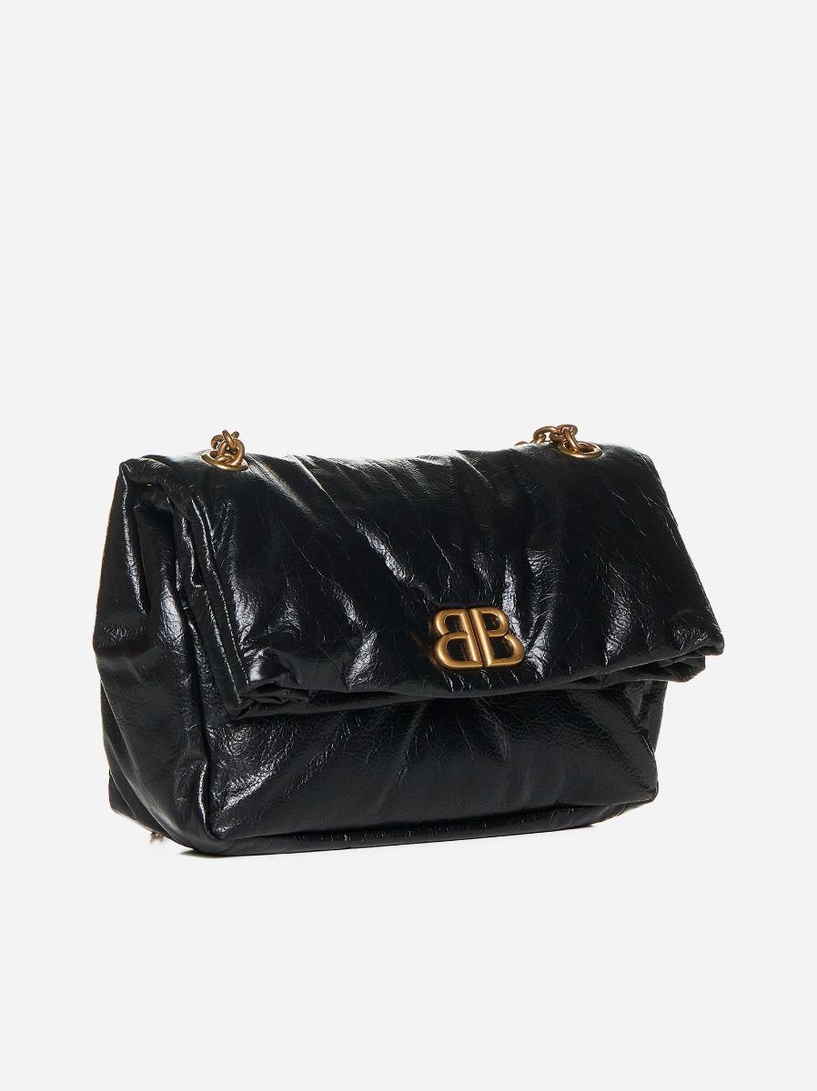 BALENCIAGA Borsa Monaco piccola in pelle Novità