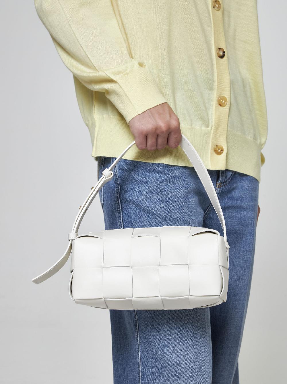 BOTTEGA VENETA Borsa Brick Cassette piccola in nappa Saldi