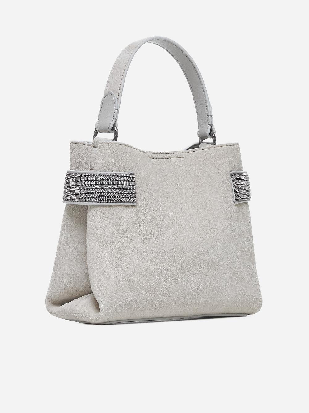 BRUNELLO CUCINELLI Borsa Essence piccola in suede Offerte