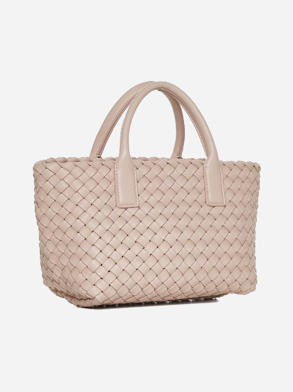 BOTTEGA VENETA Borsa Cabat mini in pelle Intreccio Vendita Calda