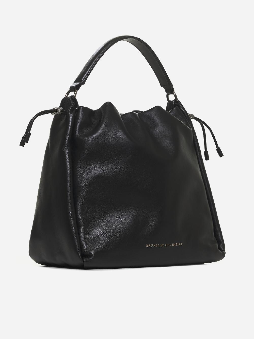 BRUNELLO CUCINELLI Borsa a secchiello in pelle Vendita Economica