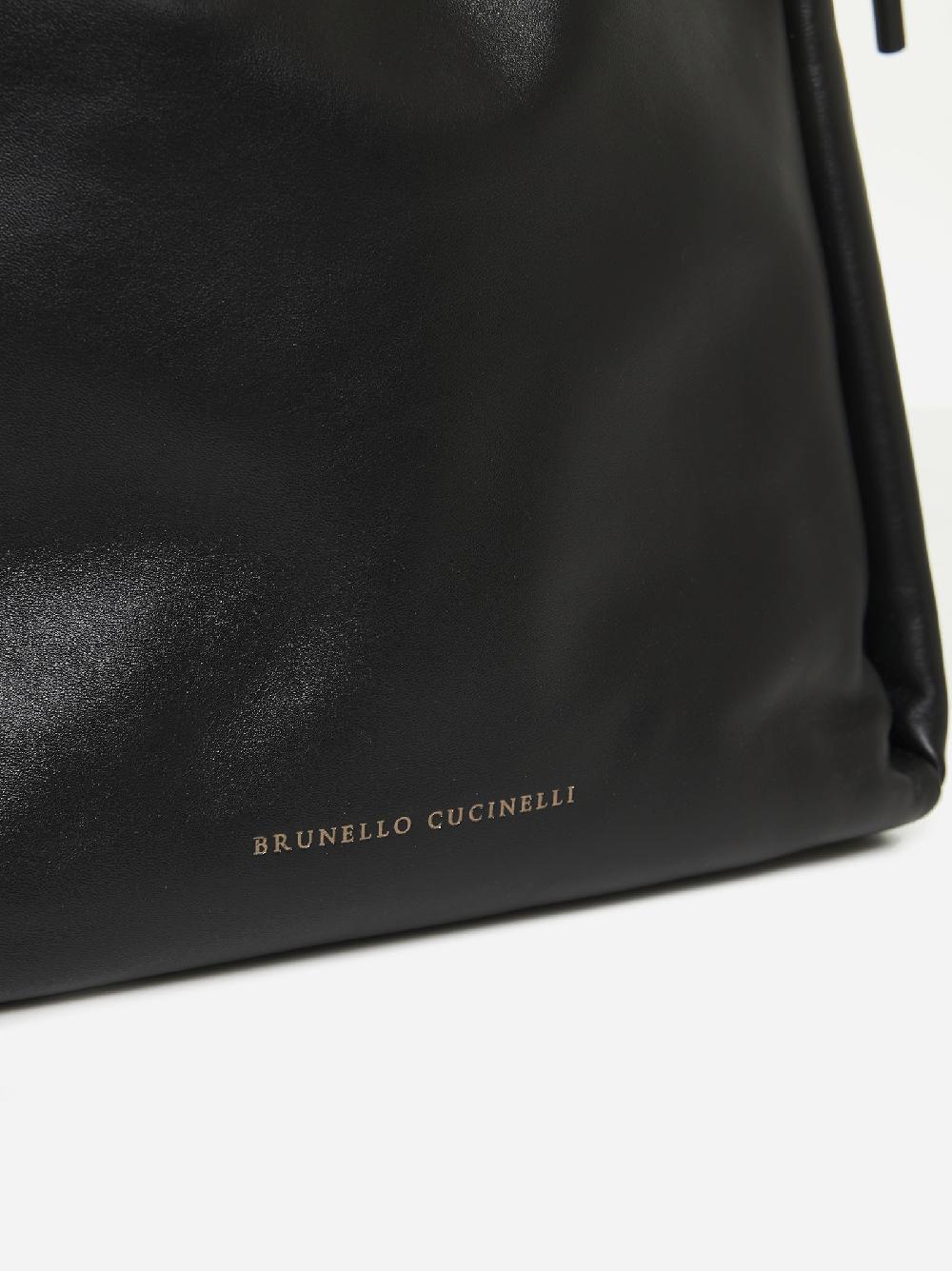 BRUNELLO CUCINELLI Borsa a secchiello in pelle Vendita Economica