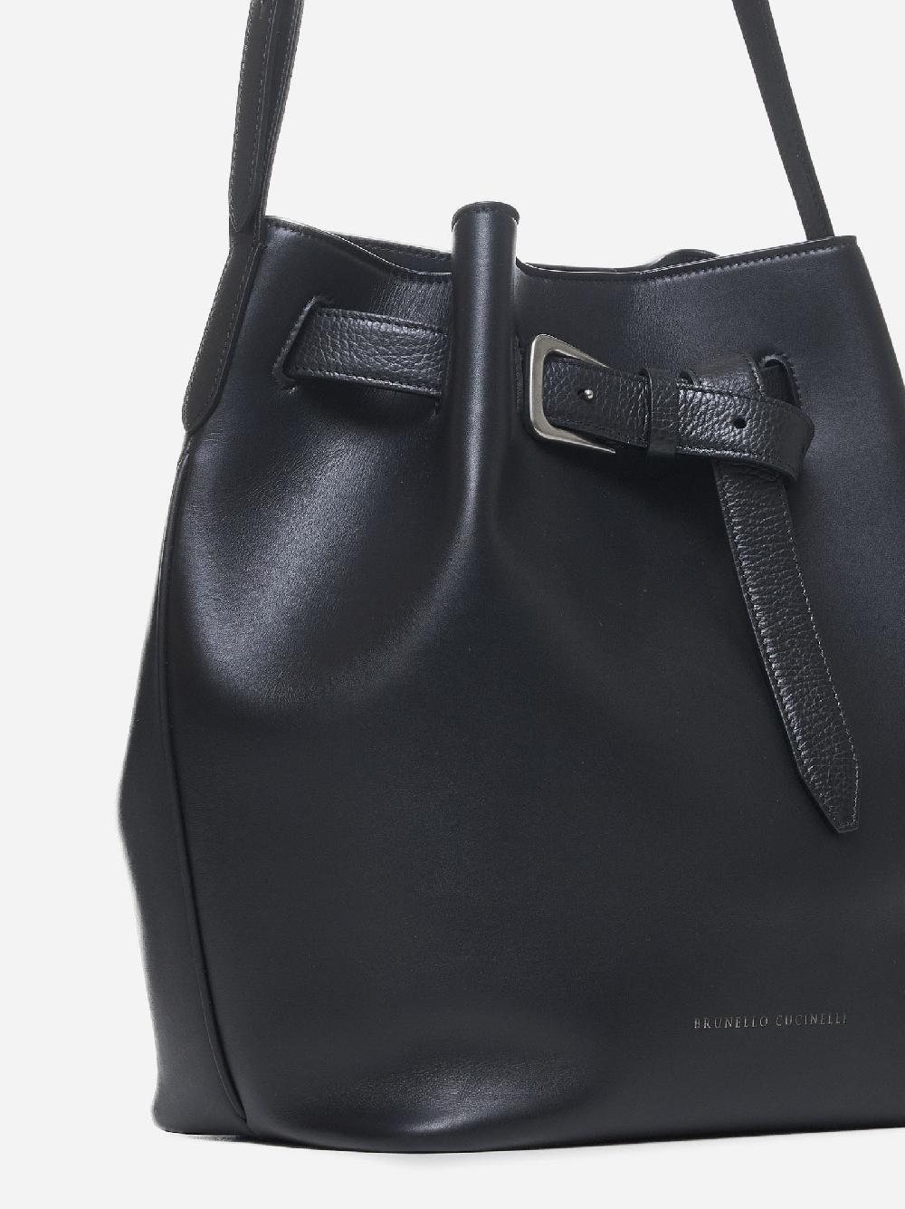 BRUNELLO CUCINELLI Borsa a secchiello in pelle Vendite Flash