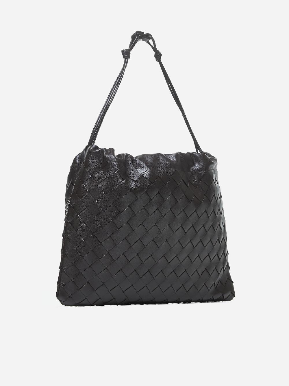 BOTTEGA VENETA Borsa Dustbag media in pelle Intrecciato Italy