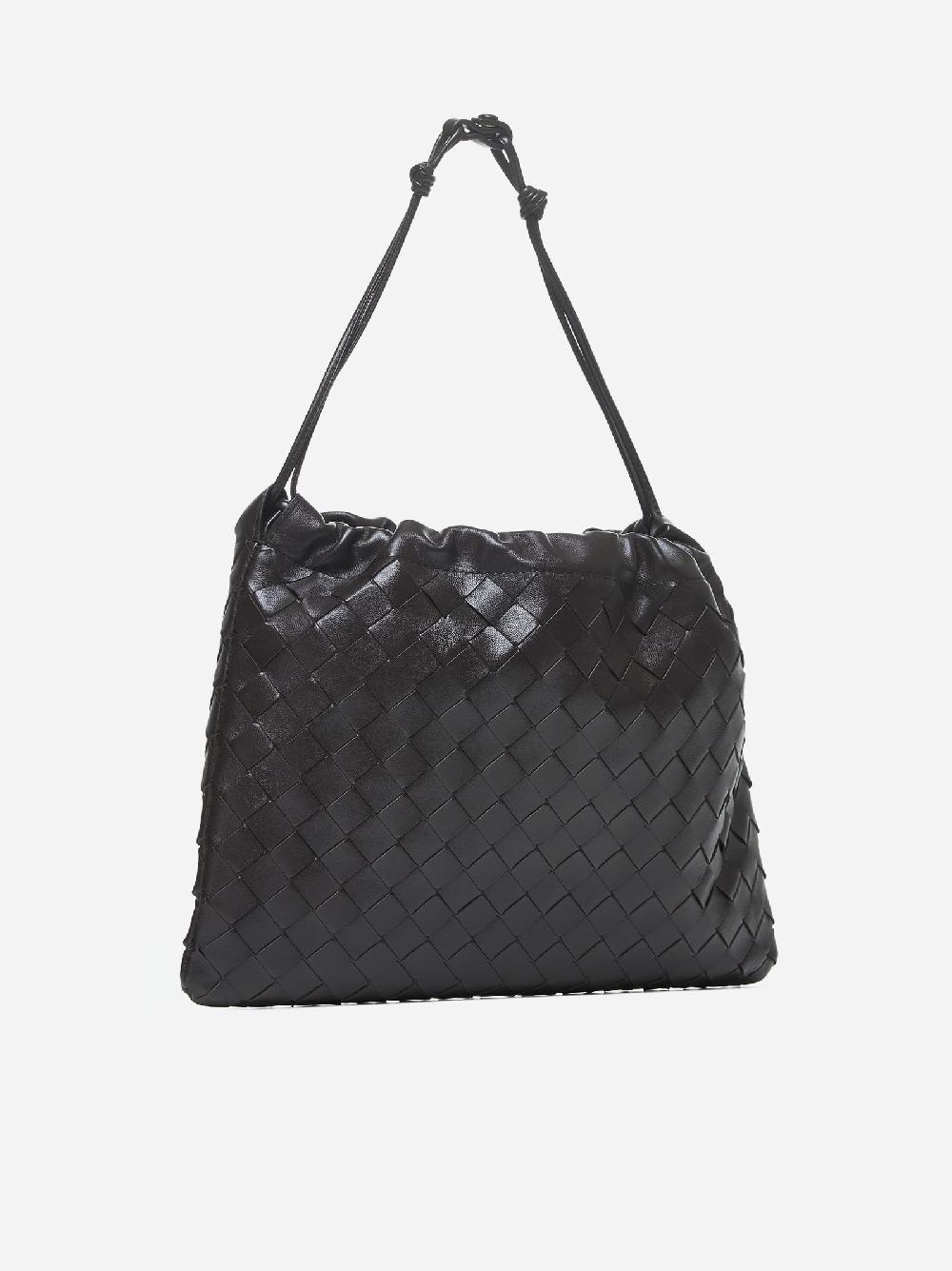 BOTTEGA VENETA Borsa Dustbag media in pelle Intrecciato Italy