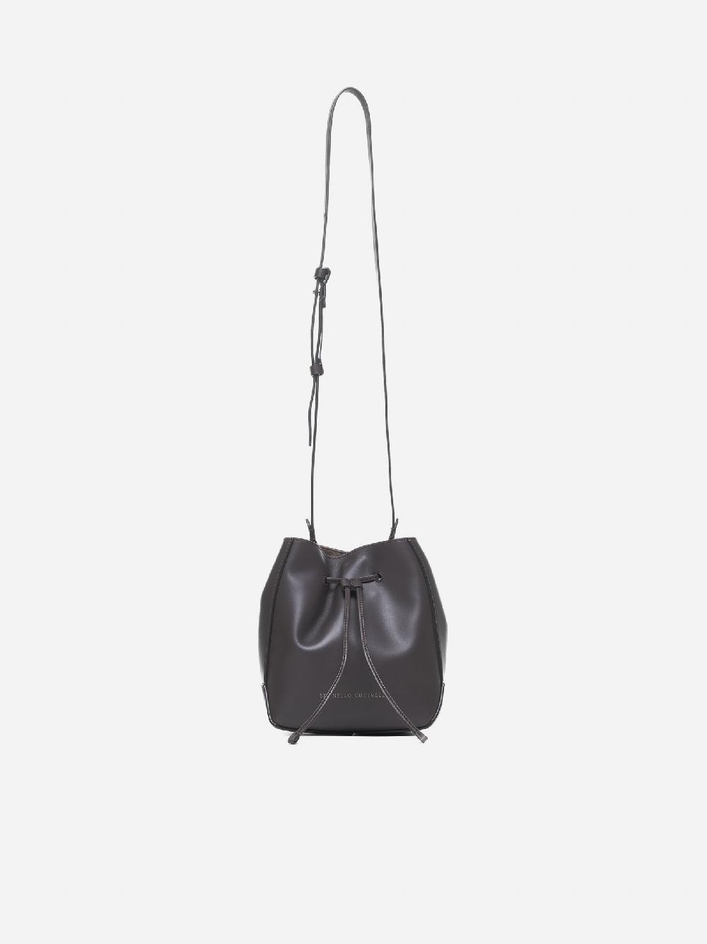 BRUNELLO CUCINELLI Borsa a secchiello piccola in pelle