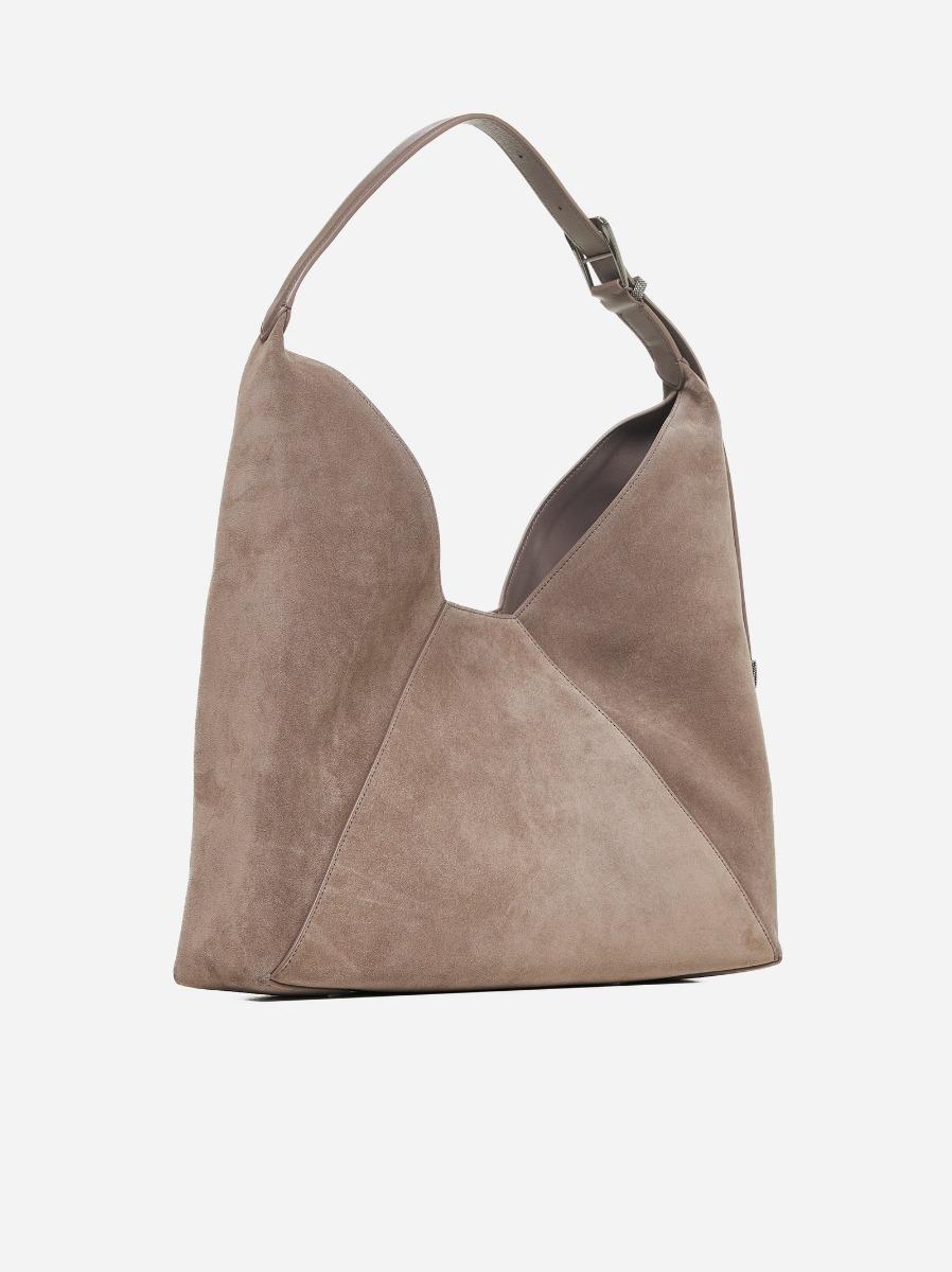 BRUNELLO CUCINELLI Borsa hobo in suede Vendita