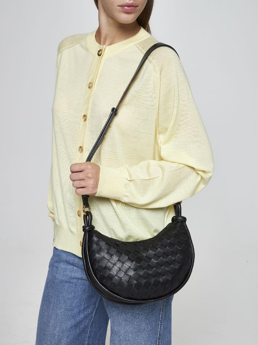 BOTTEGA VENETA Borsa Messenger Gemelli in pelle Intrecciato Pezzi Unici