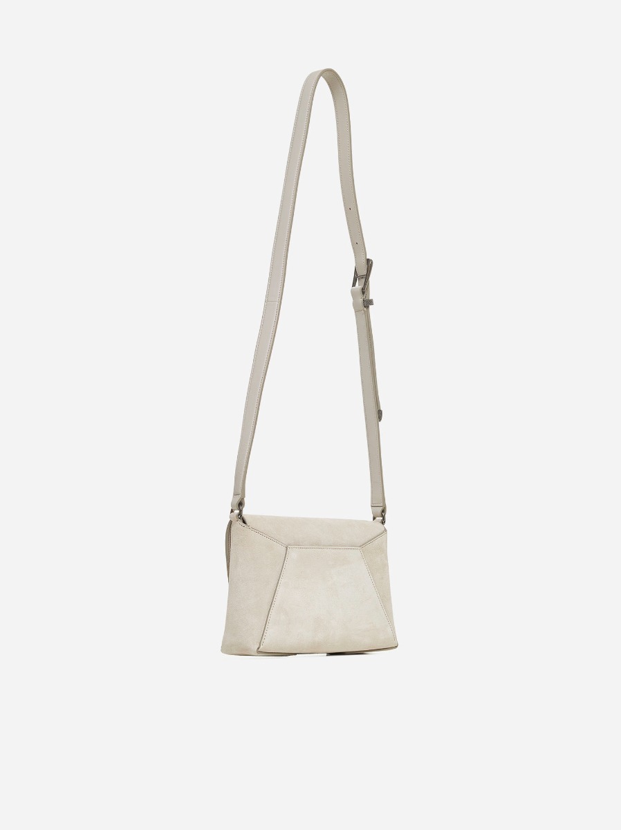 BRUNELLO CUCINELLI Borsa a tracolla in suede Soddisfazione Garantita