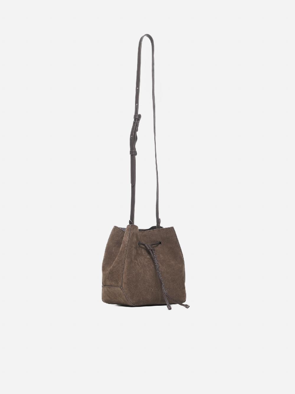 BRUNELLO CUCINELLI Borsa a secchiello piccola in suede Qualità Garantita
