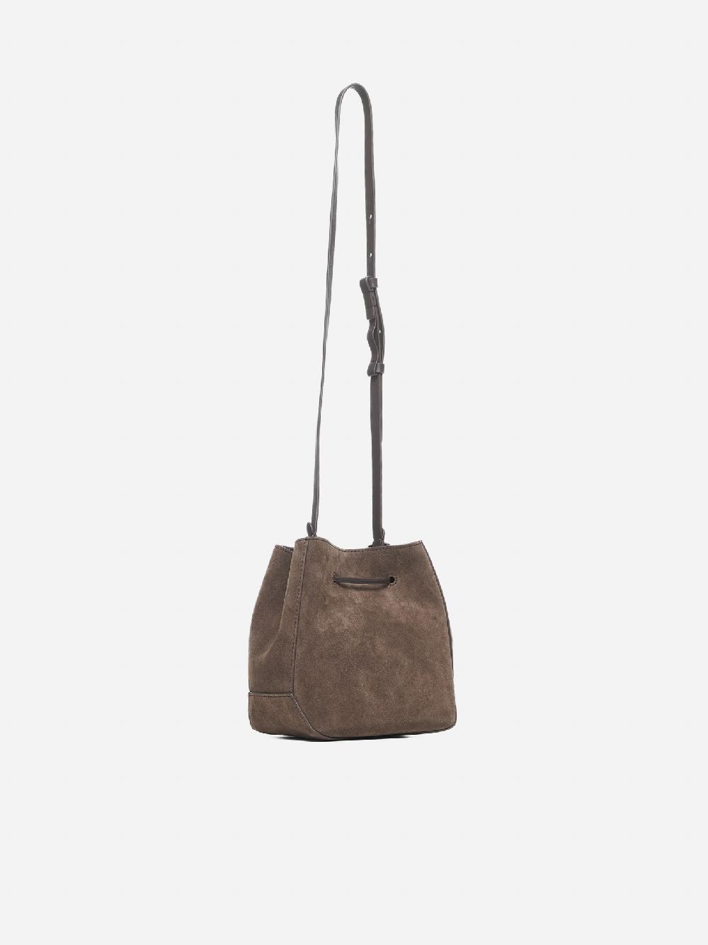 BRUNELLO CUCINELLI Borsa a secchiello piccola in suede Qualità Garantita