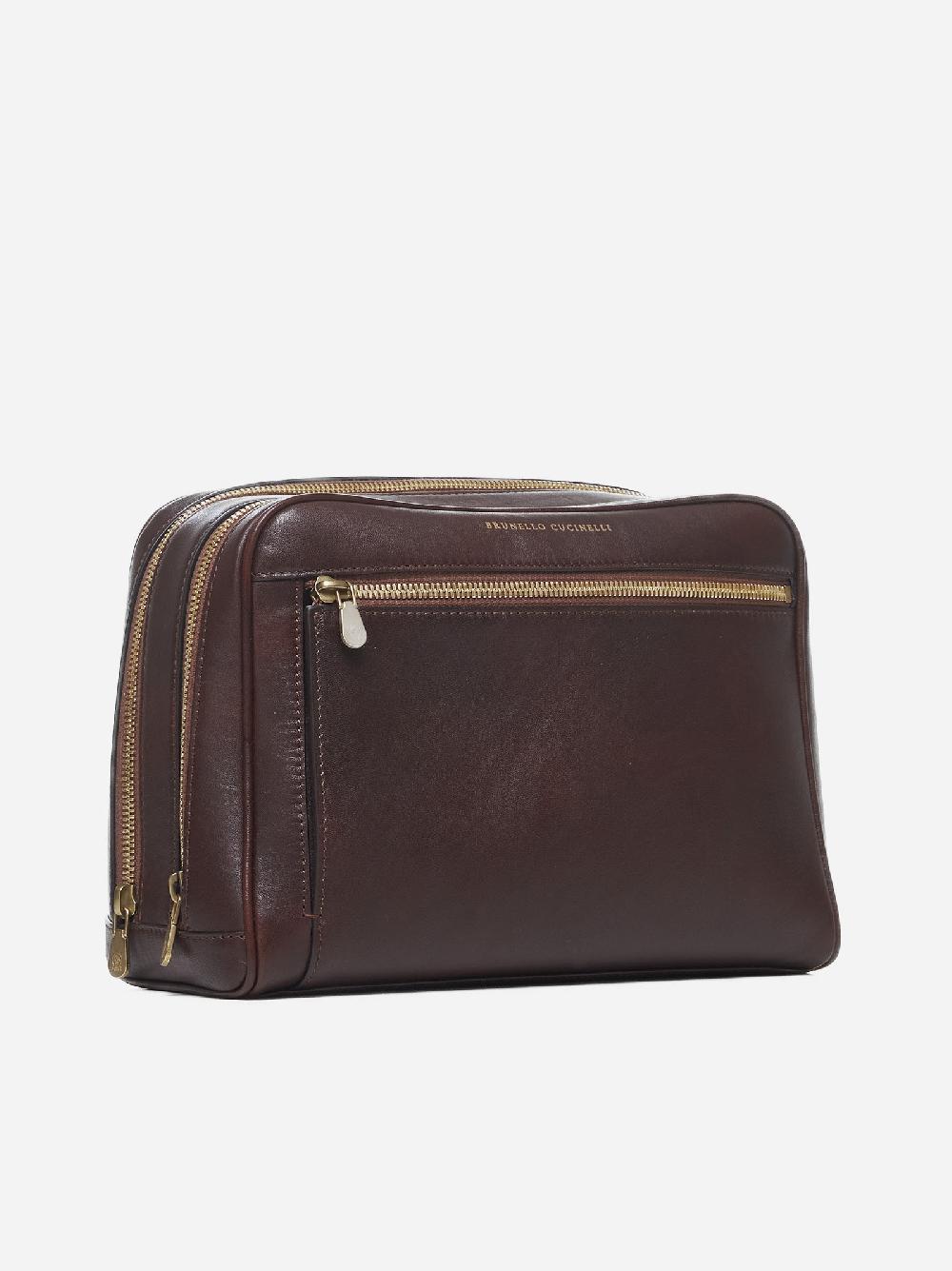 BRUNELLO CUCINELLI Beauty case in pelle Online