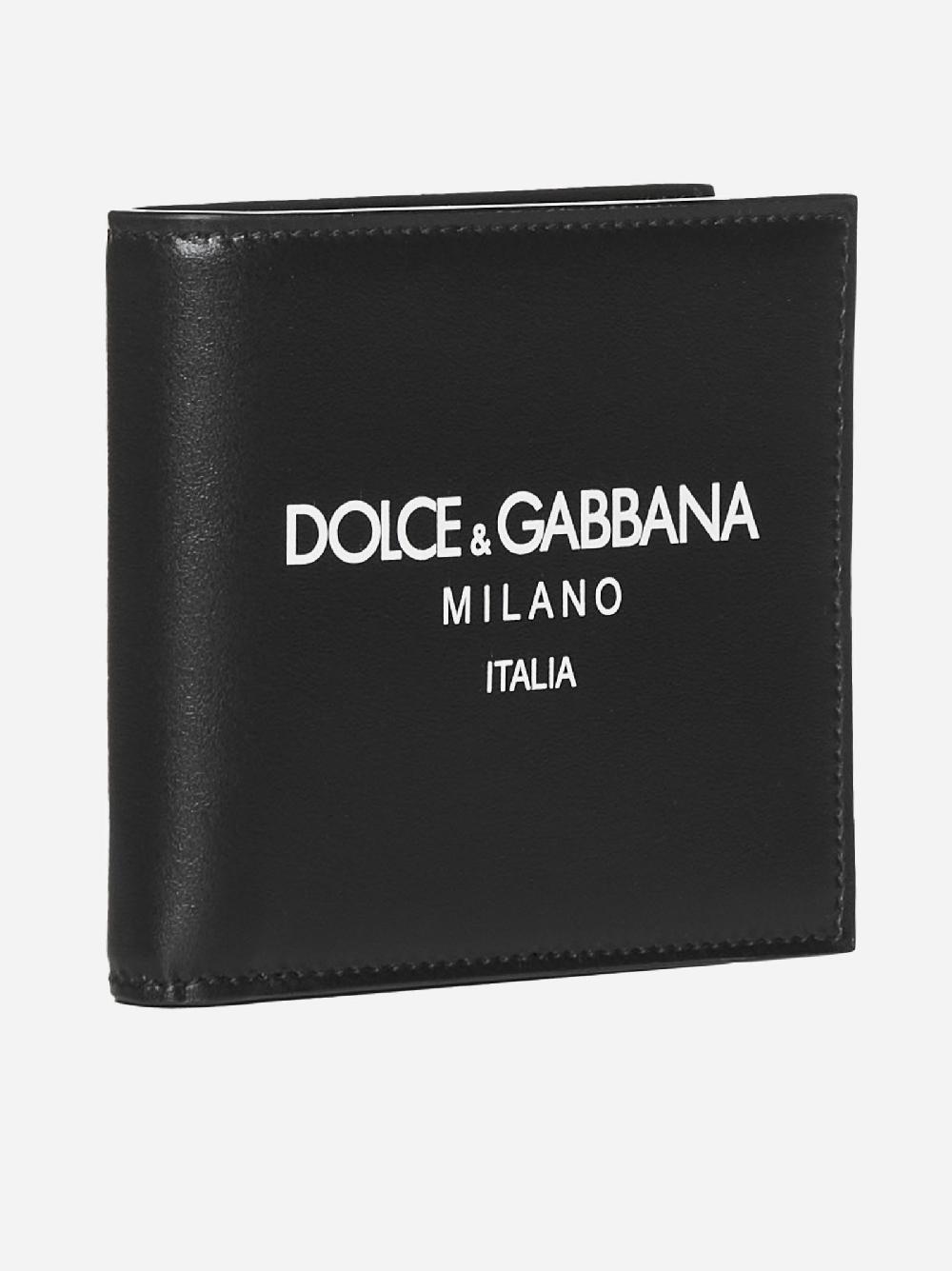 DOLCE & GABBANA Portafoglio in pelle con logo Hotsell