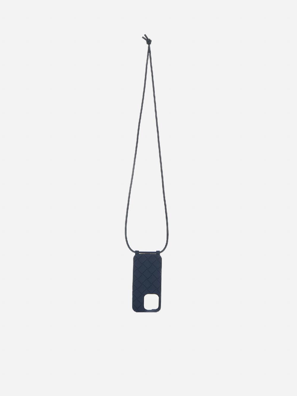 BOTTEGA VENETA Cover per iPhone 15 Pro con tracolla