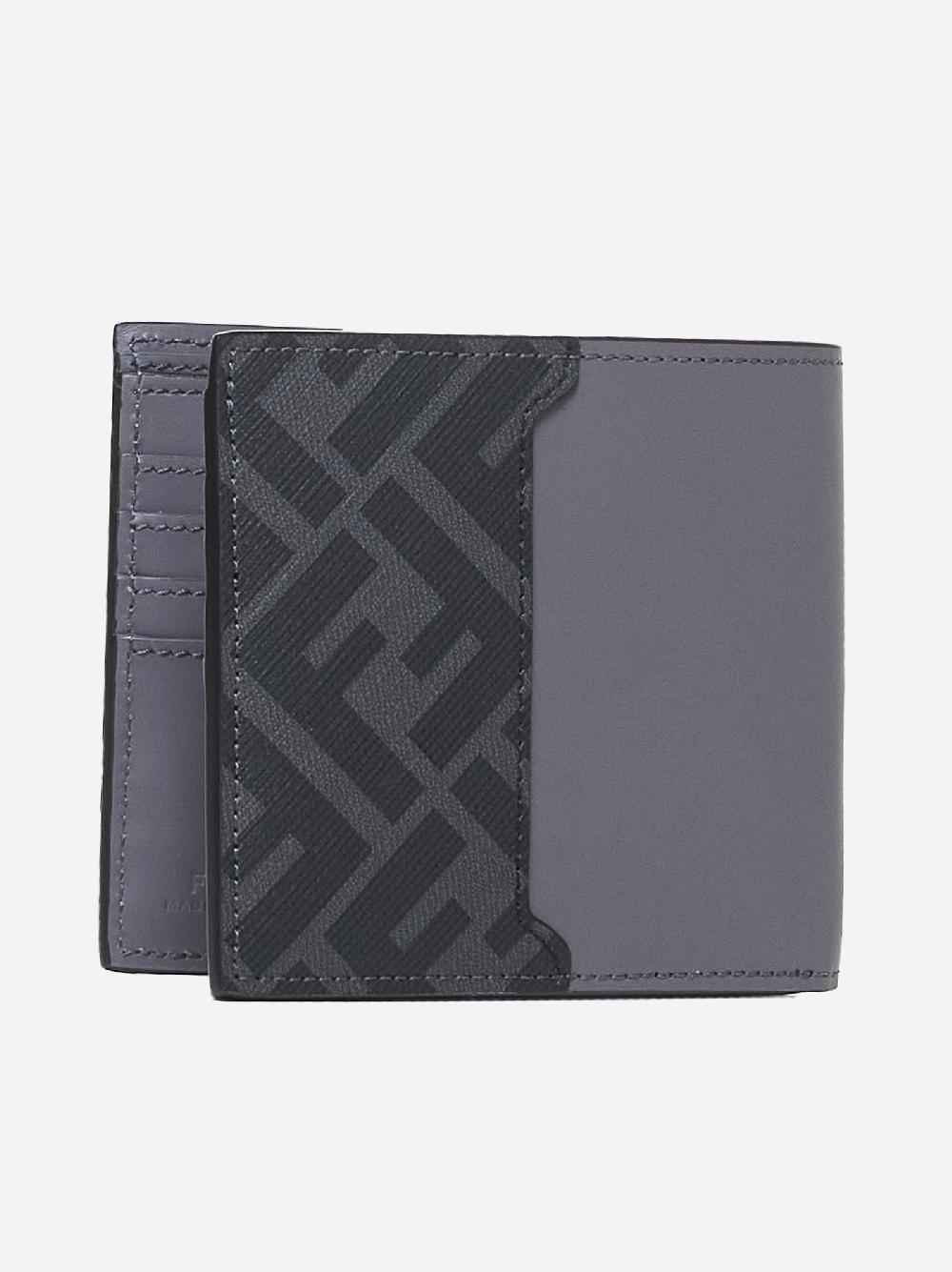 FENDI Portafoglio in pelle con placca-logo Convenienza