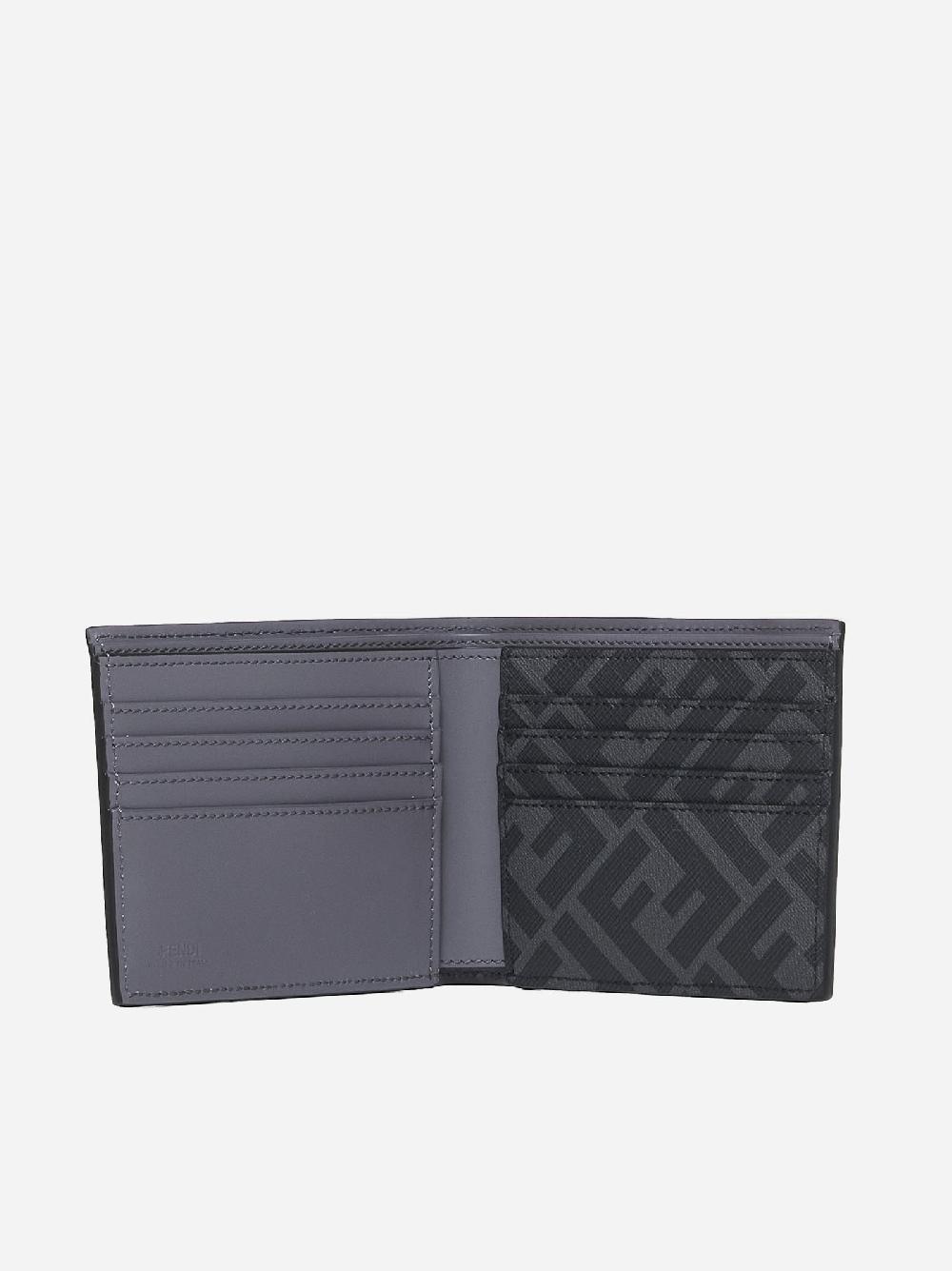 FENDI Portafoglio in pelle con placca-logo Convenienza